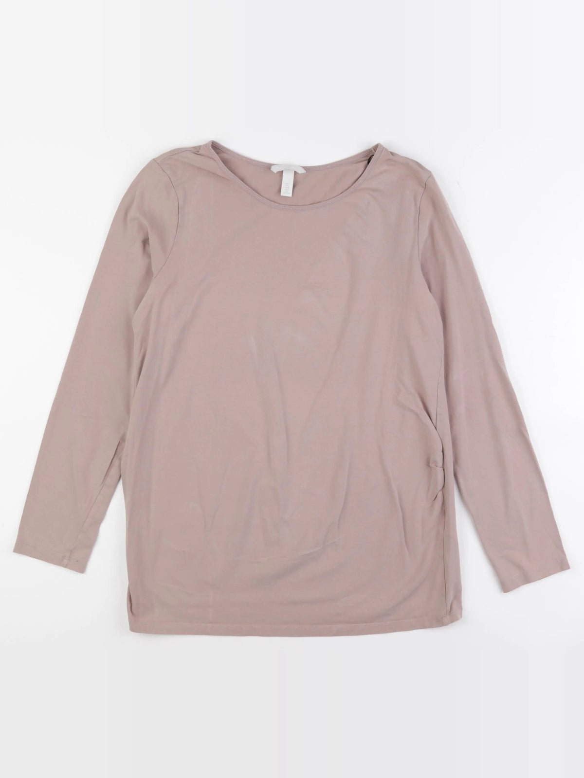 H&M - tee-shirt grossesse beige - l