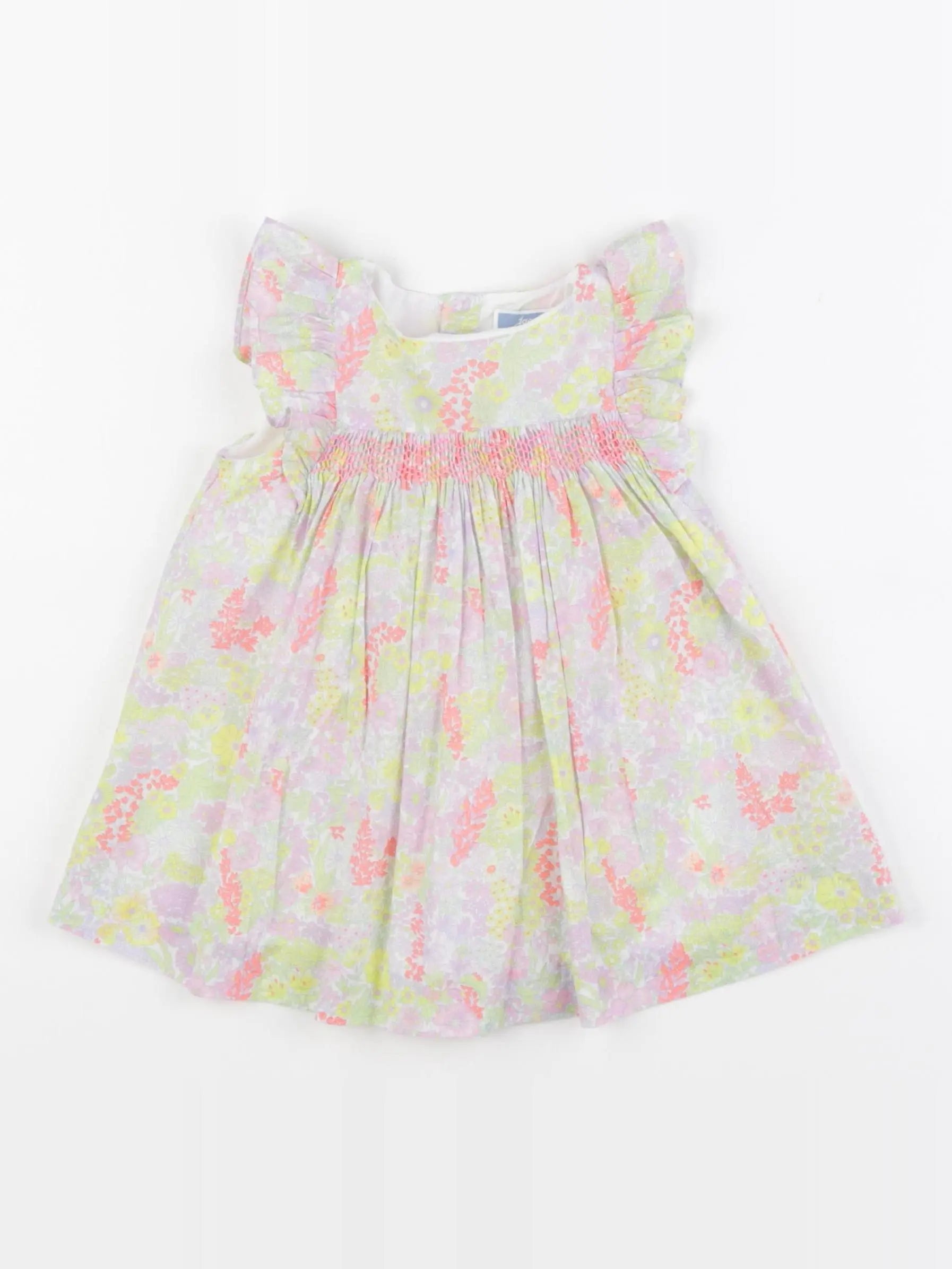 Jacadi - robe liberty multicolore - 12 mois