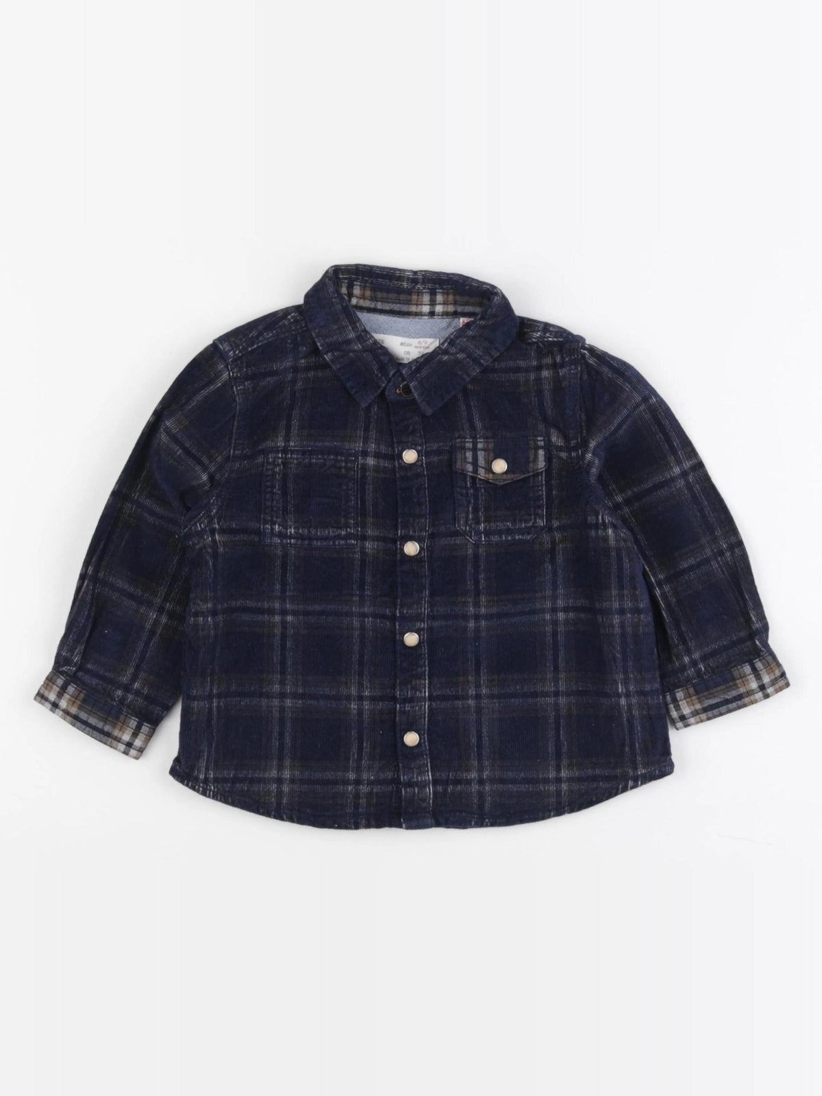 Zara - chemise bleu - 6/9 mois