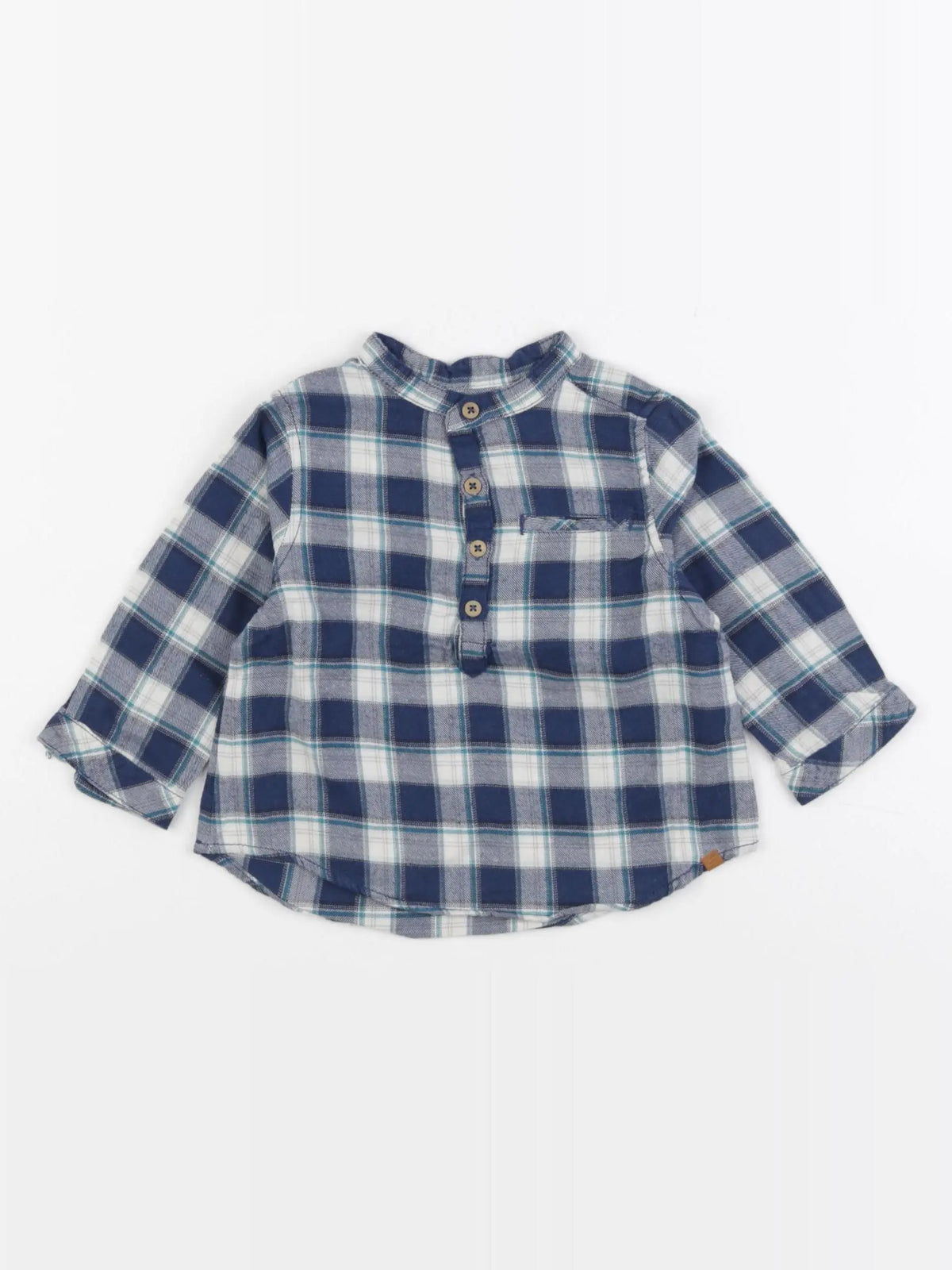 Zara - chemise bleu - 3/6 mois