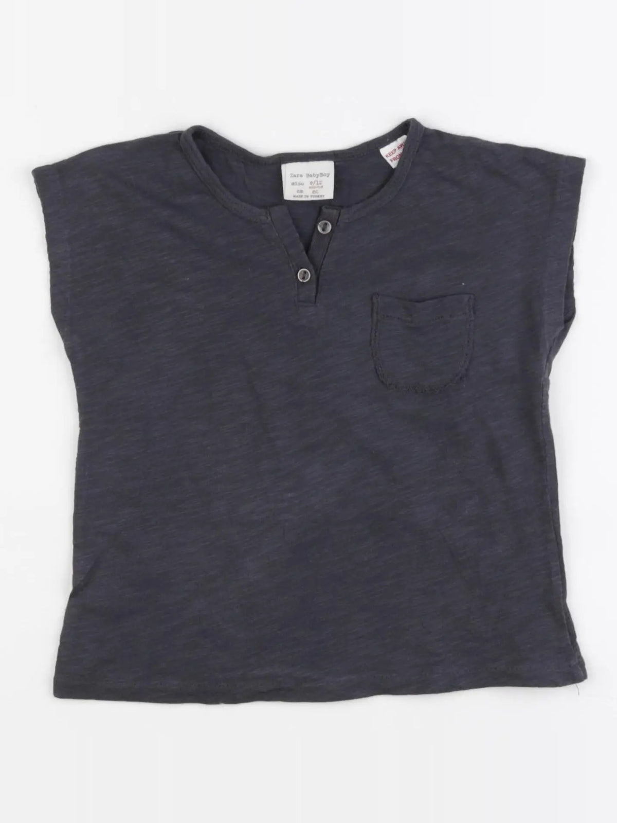 Zara - tee-shirt gris - 9/12 mois