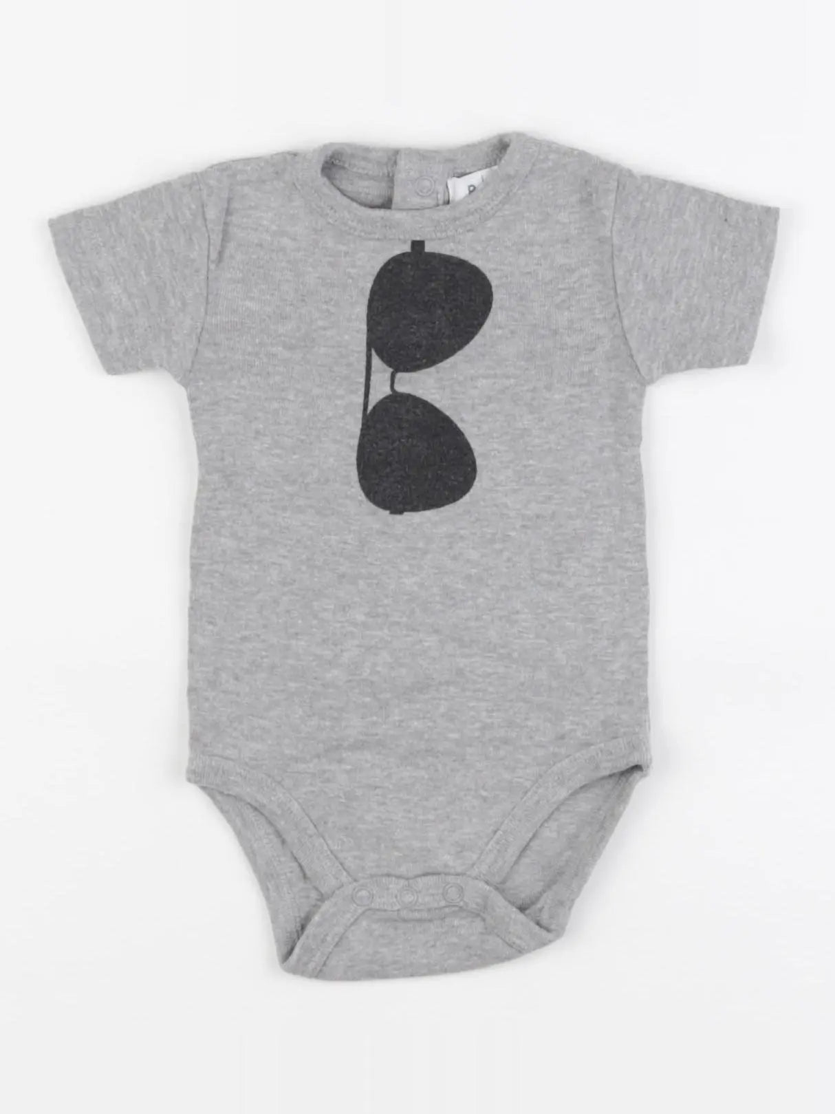 La Redoute - body gris - 1 mois