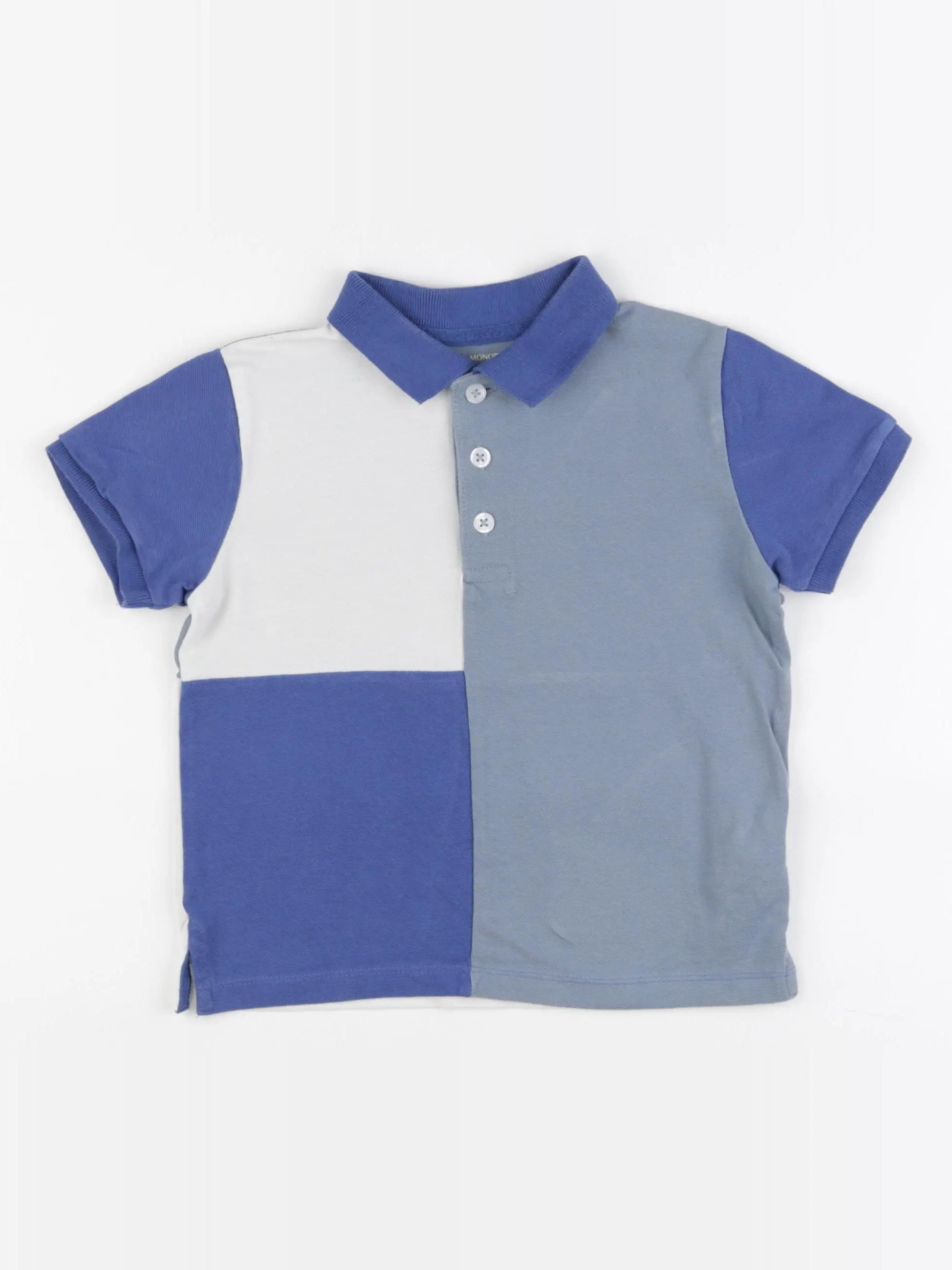 Monoprix - polo bleu - 5 ans