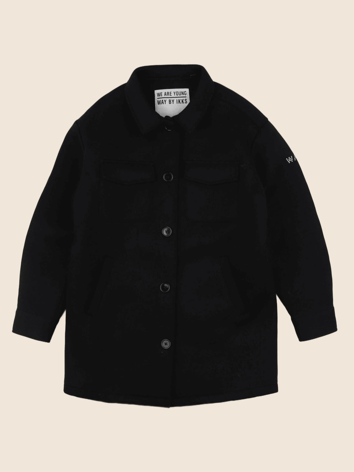 IKKS - manteau noir - 12 ans