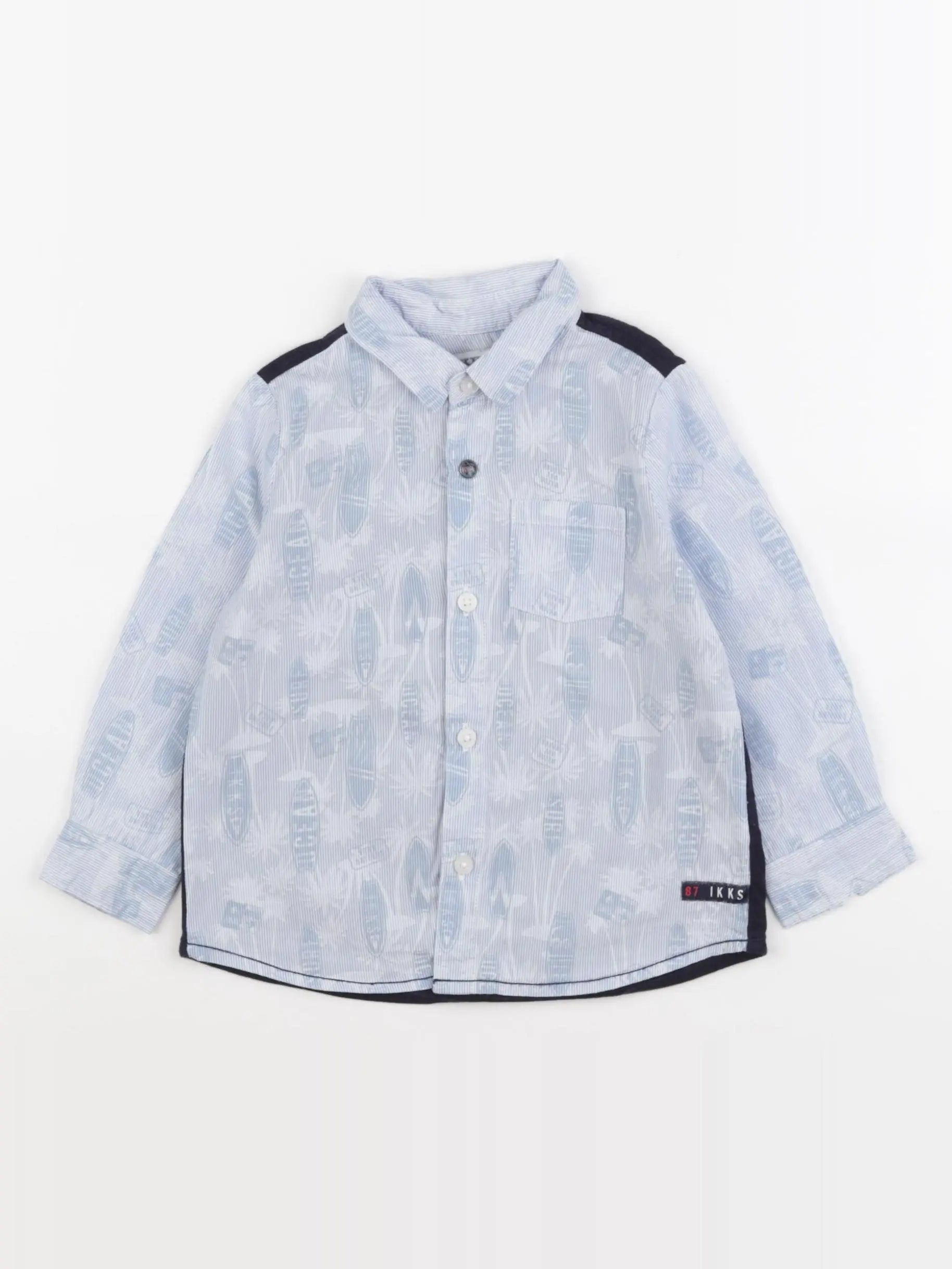 IKKS - chemise bleu - 18 mois