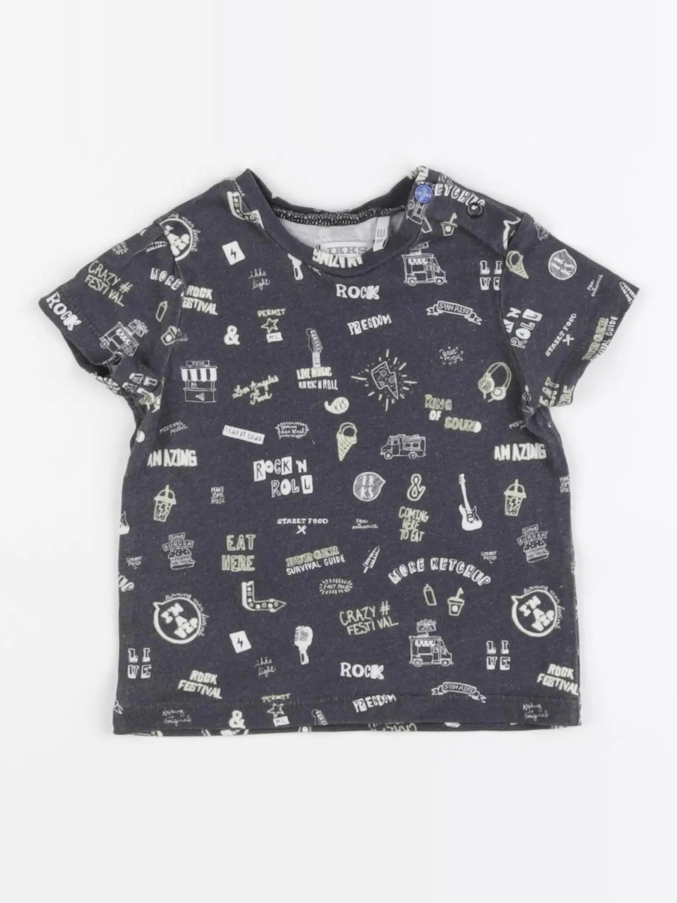 IKKS - tee-shirt gris - 6 mois