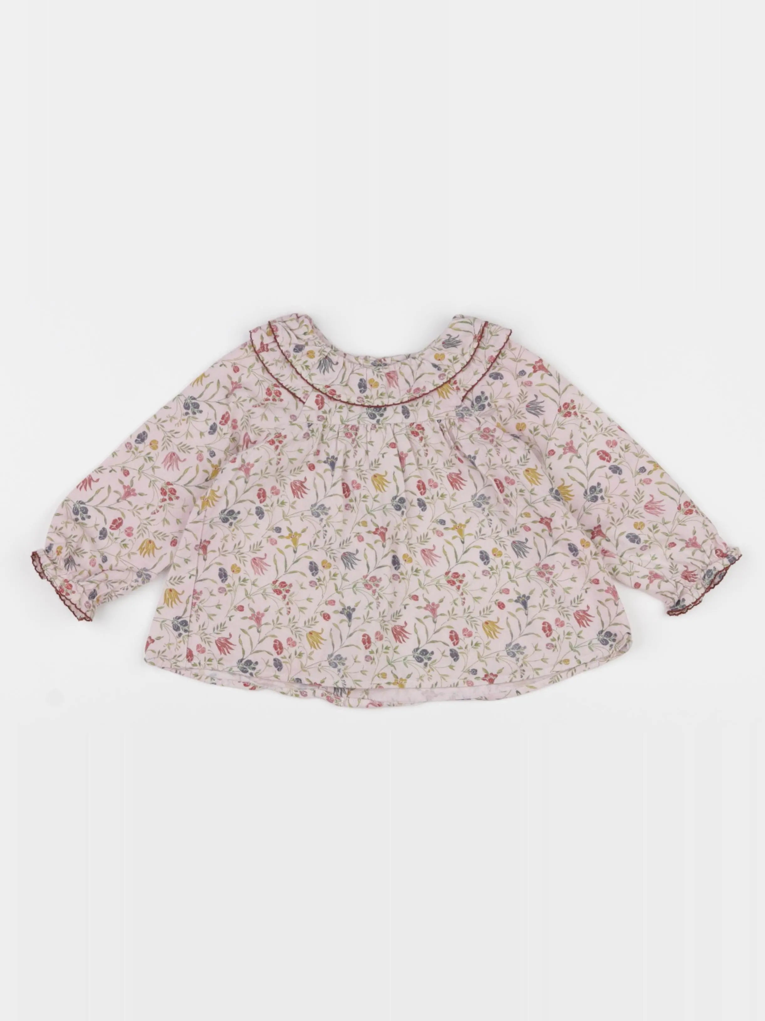 Tartine & Chocolat - blouse rose - 1 an