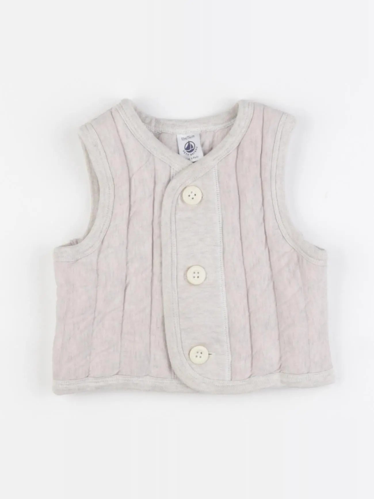 Petit Bateau - gilet beige - 12 mois