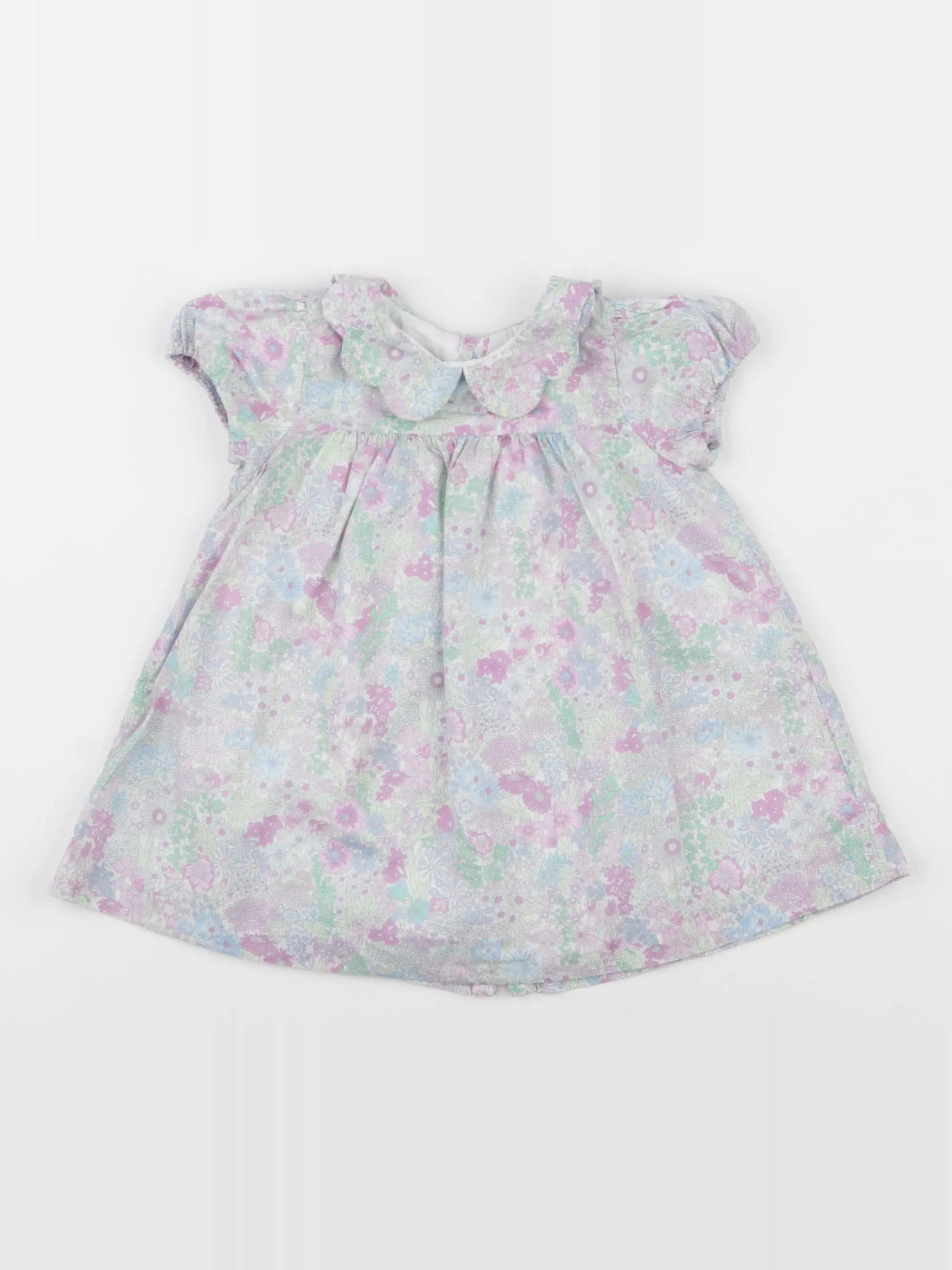 Jacadi - robe liberty multicolore - 12 mois