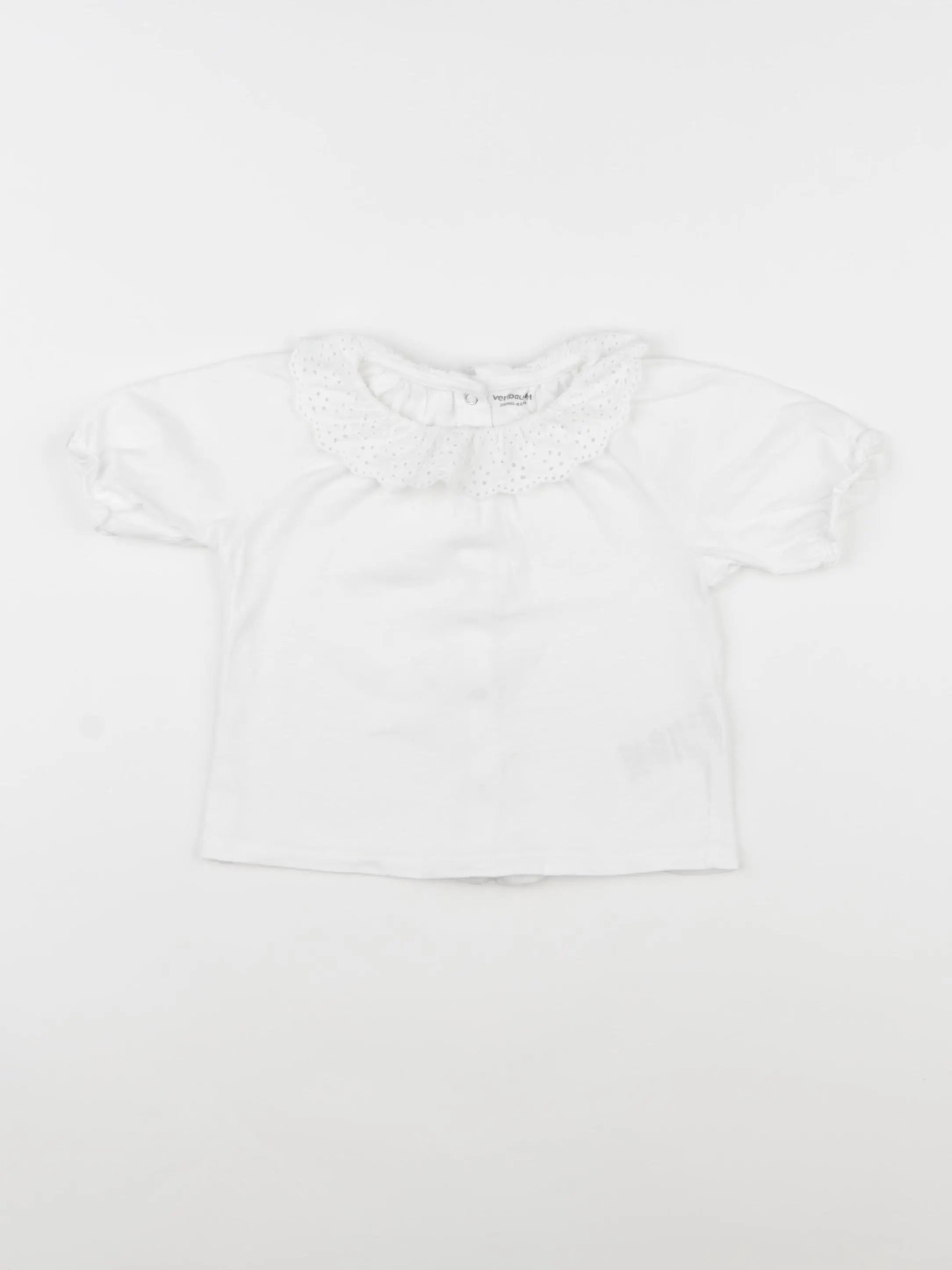 Vertbaudet - tee-shirt blanc - 24 mois