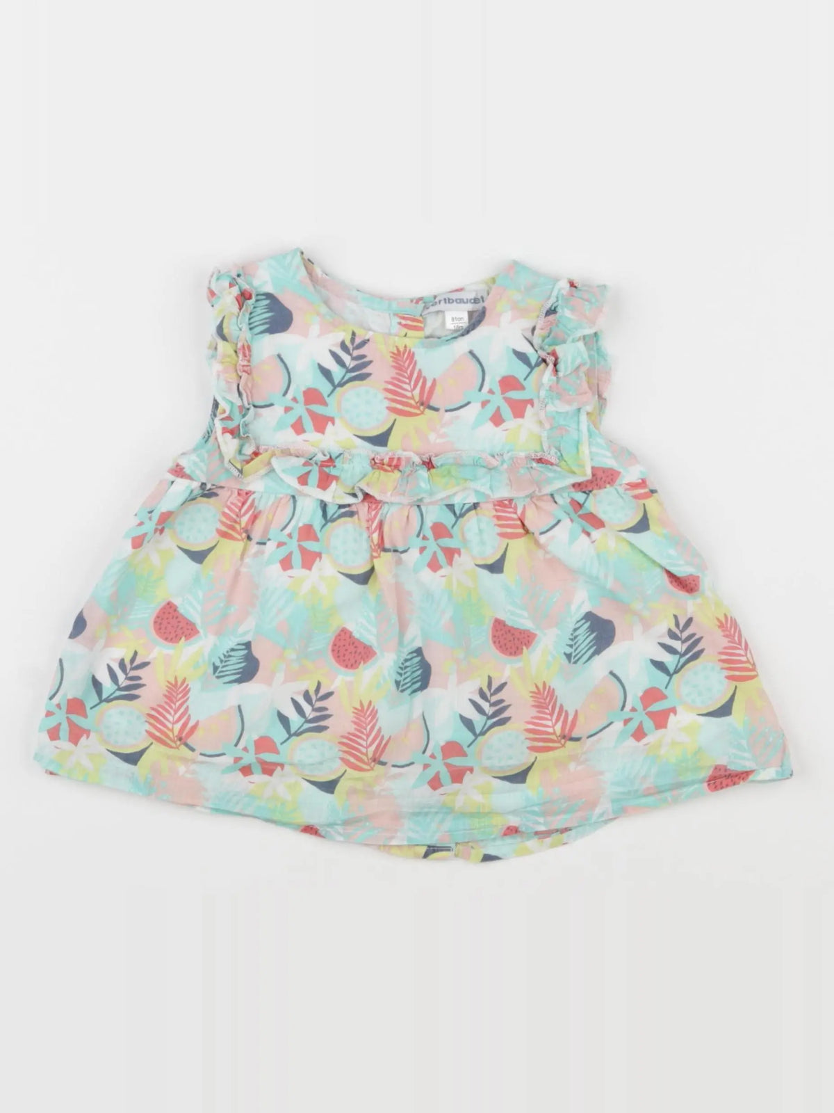 Vertbaudet - blouse multicolore - 18 mois