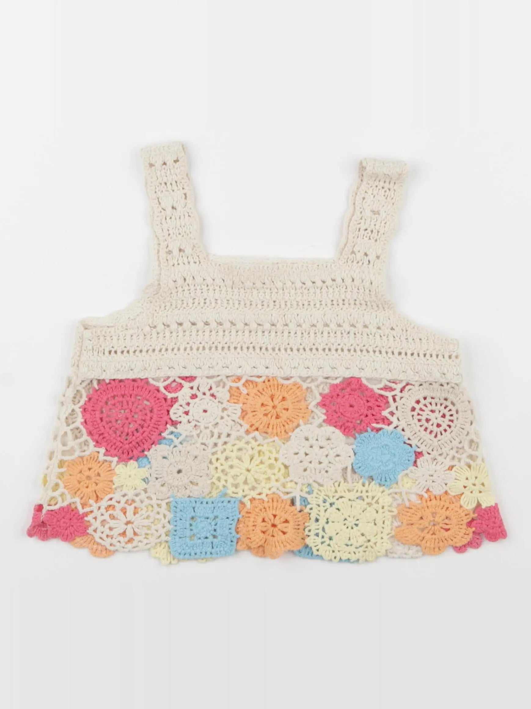 Zara - top beige, multicolore - 8/9 ans