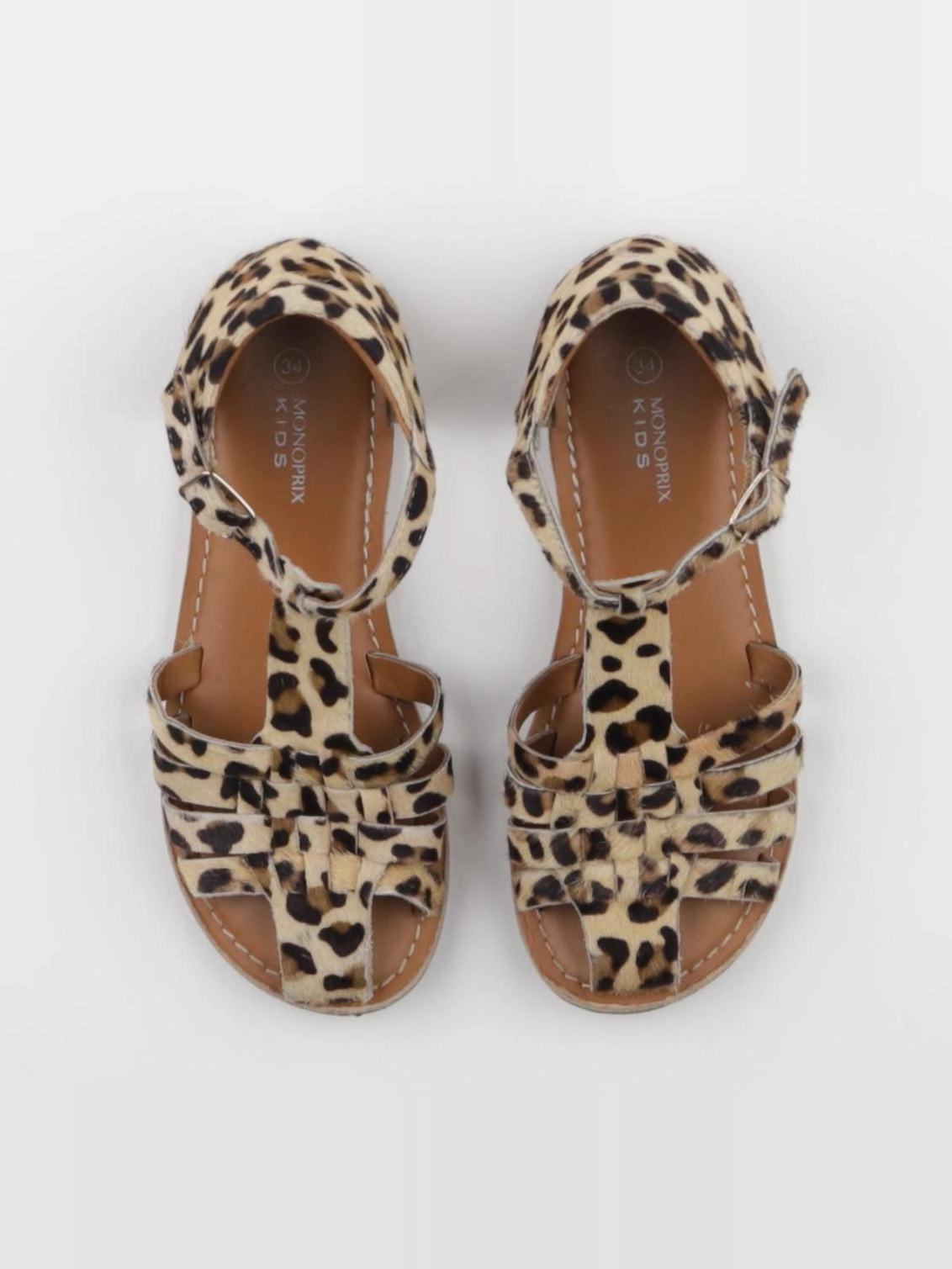 Monoprix - sandales marron - pointure 34