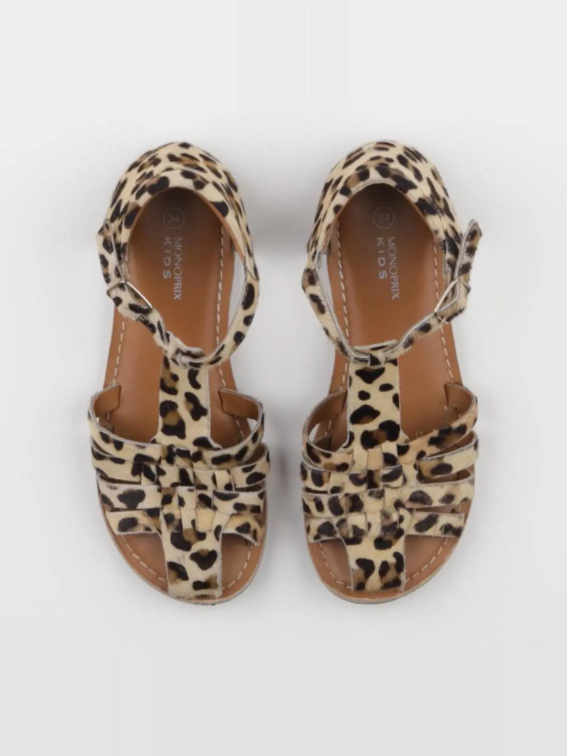 Monoprix - sandales marron - pointure 34