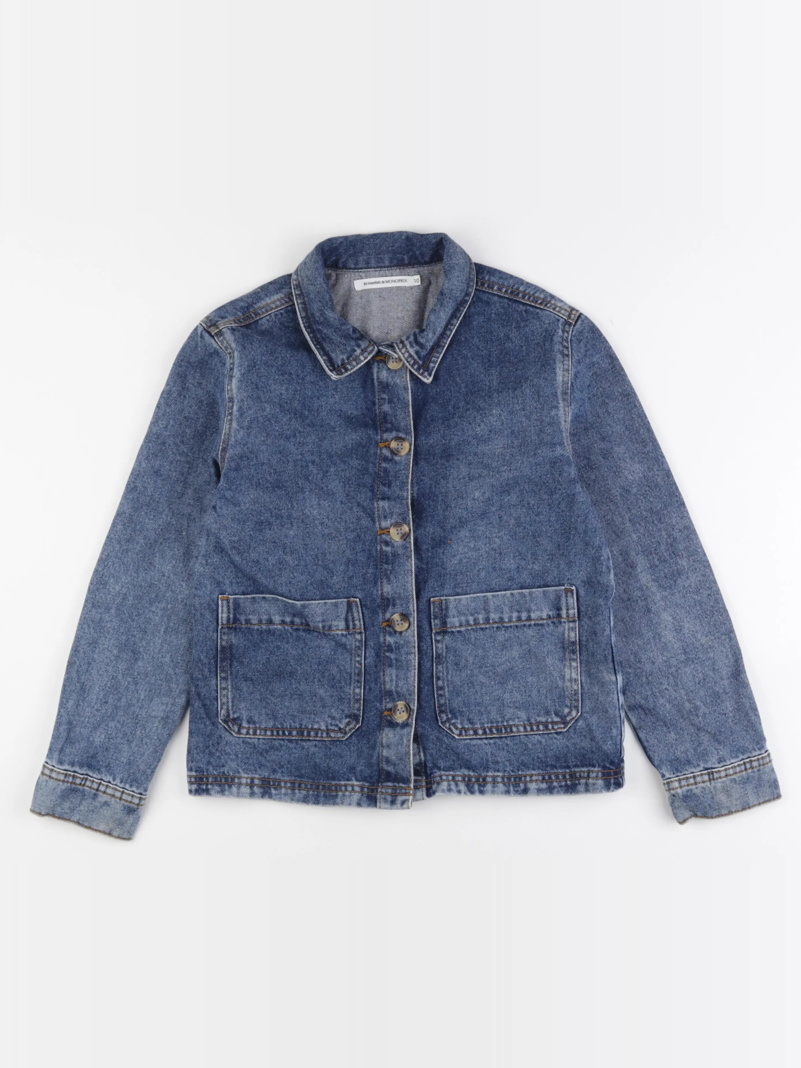 Monoprix - veste bleu - 10 ans