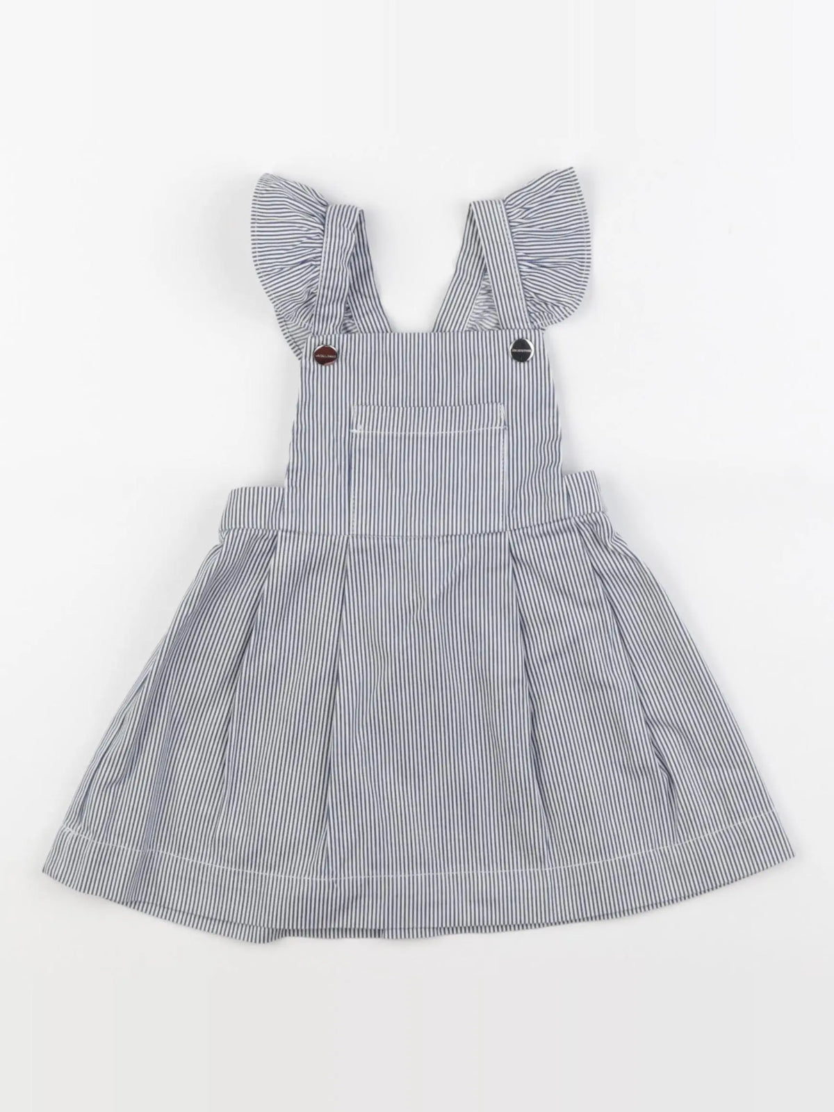 Jacadi - robe blanc, bleu - 24 mois