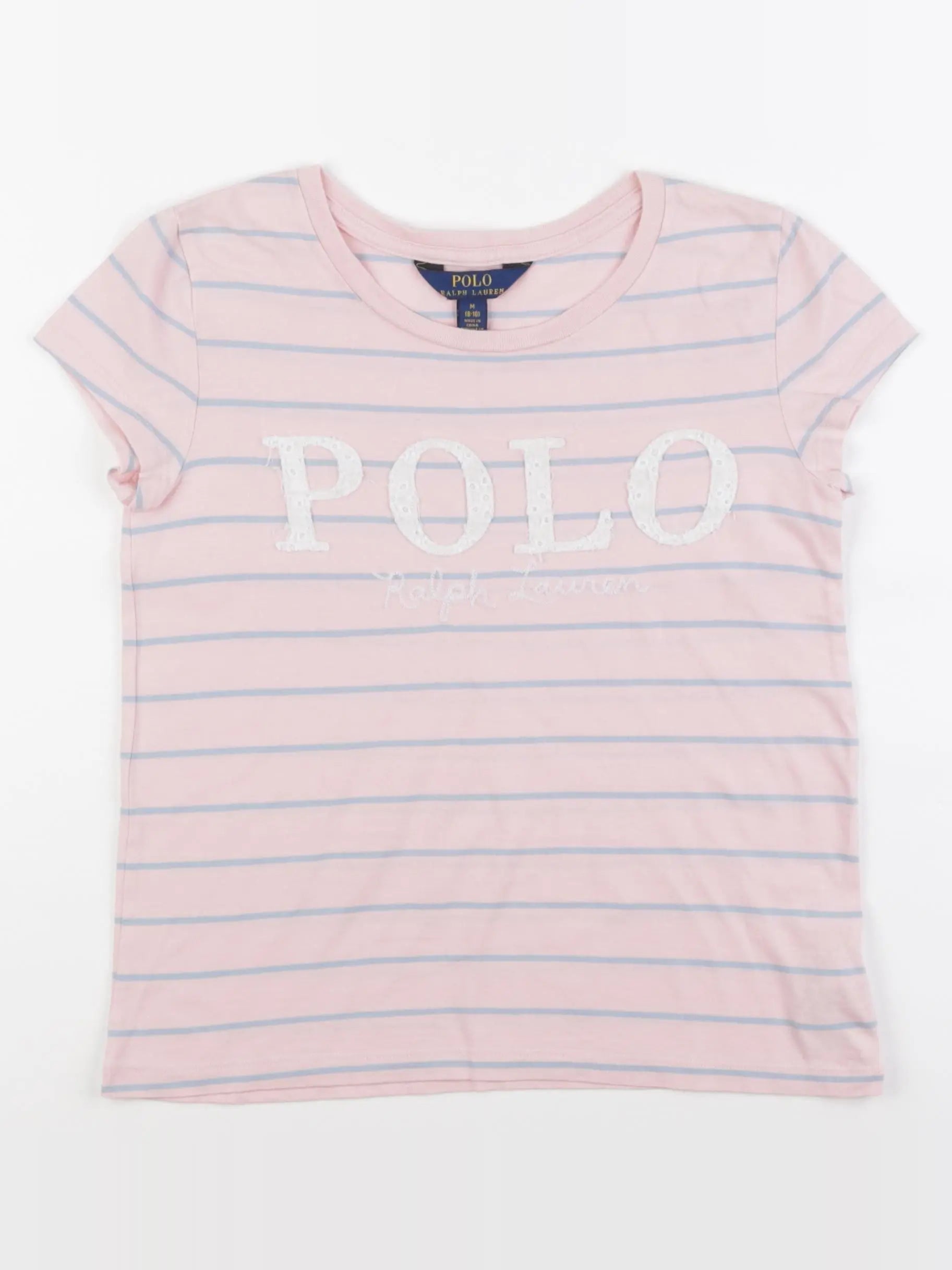 Ralph Lauren - tee-shirt rose - 8/10 ans