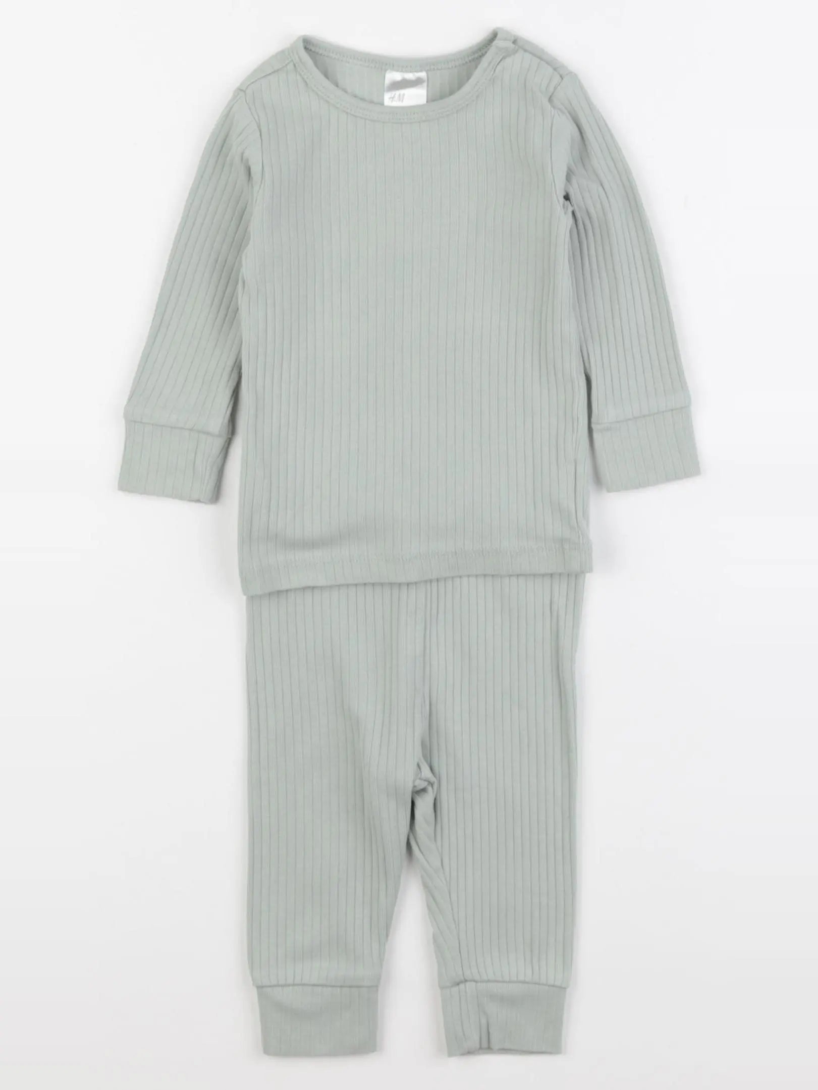 H&M - ensemble vert - 2/4 mois