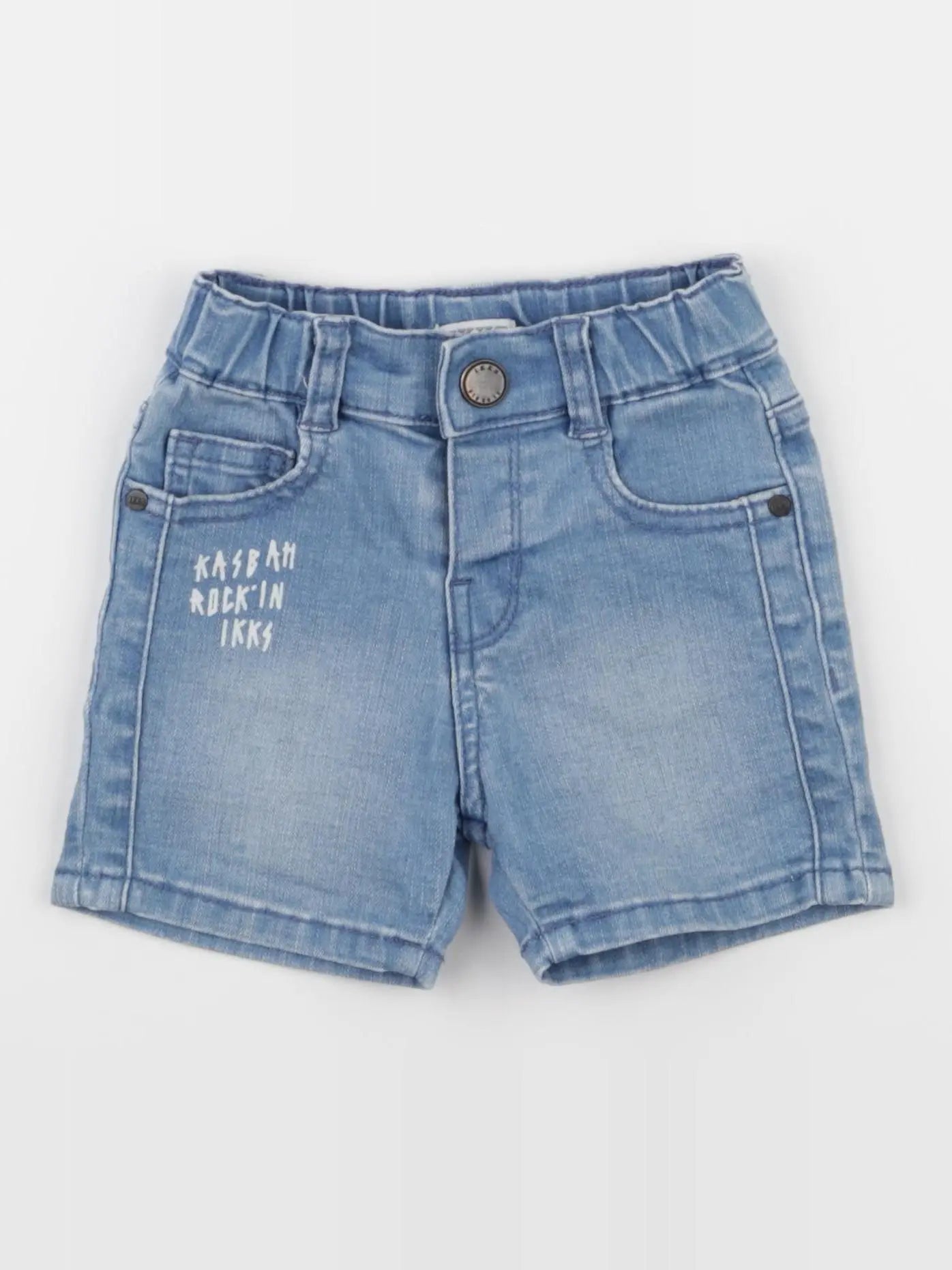 IKKS - short bleu - 12 mois