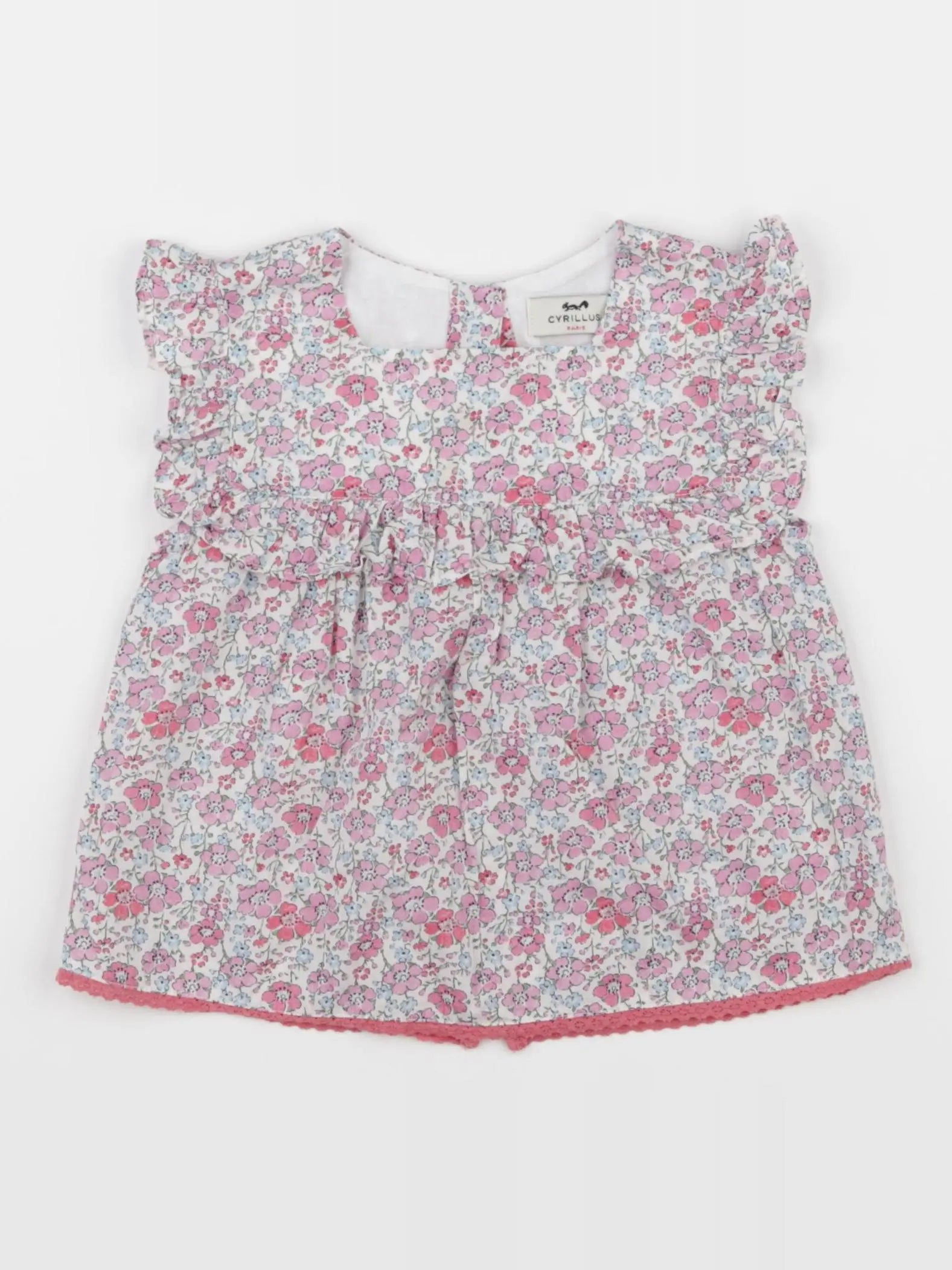 Cyrillus - blouse rose - 24 mois