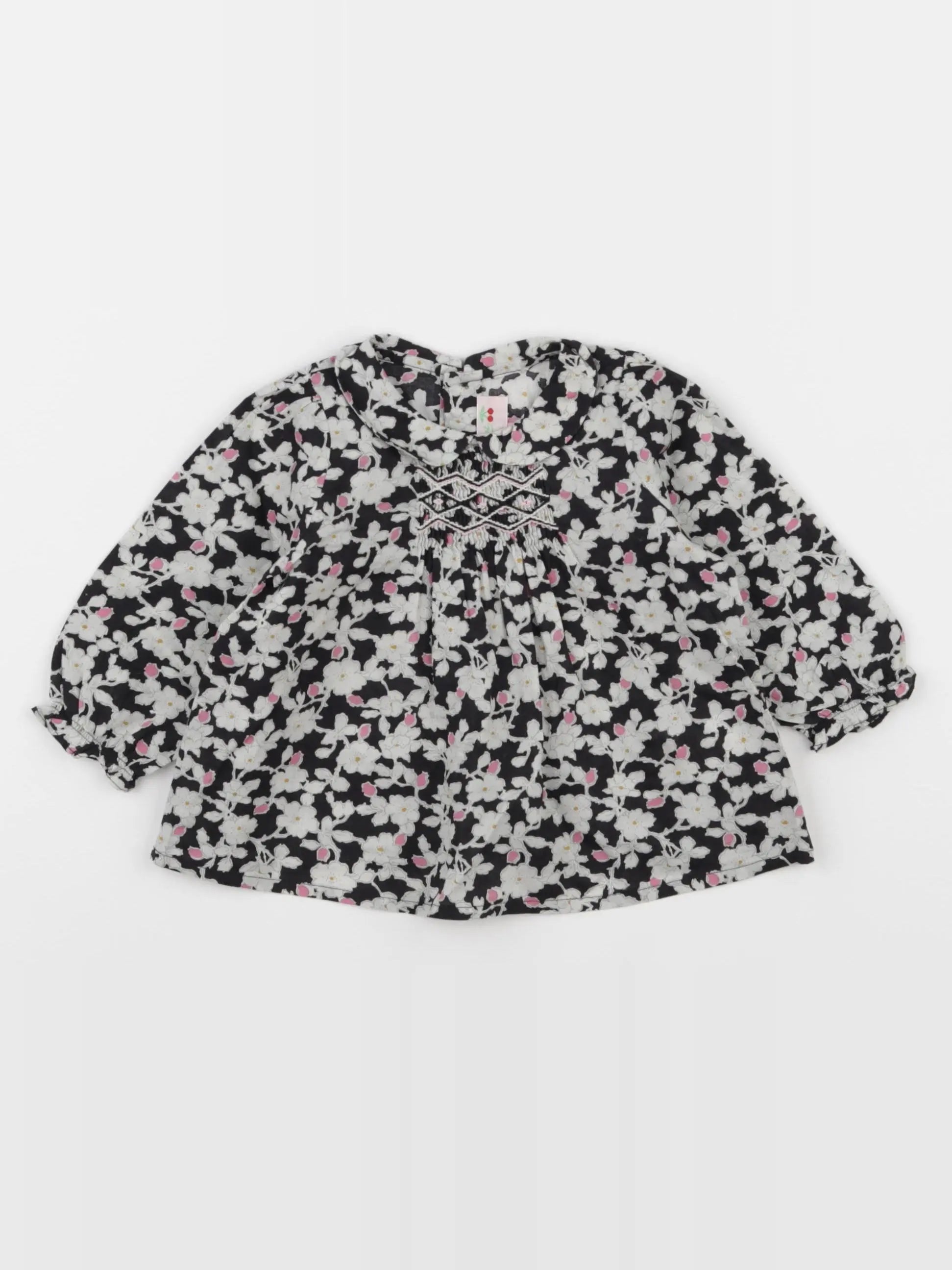 Bonpoint - blouse noir - 6 mois