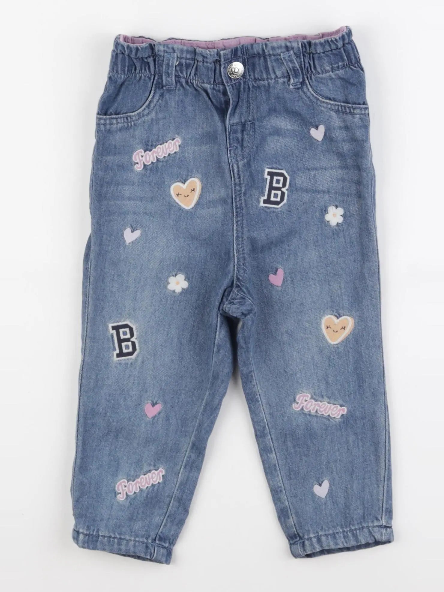 H&M - jegging bleu - 18 mois