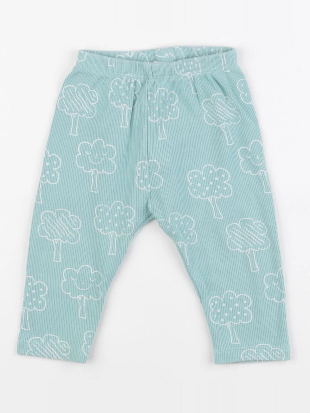 Zara - legging bleu - 6/9 mois