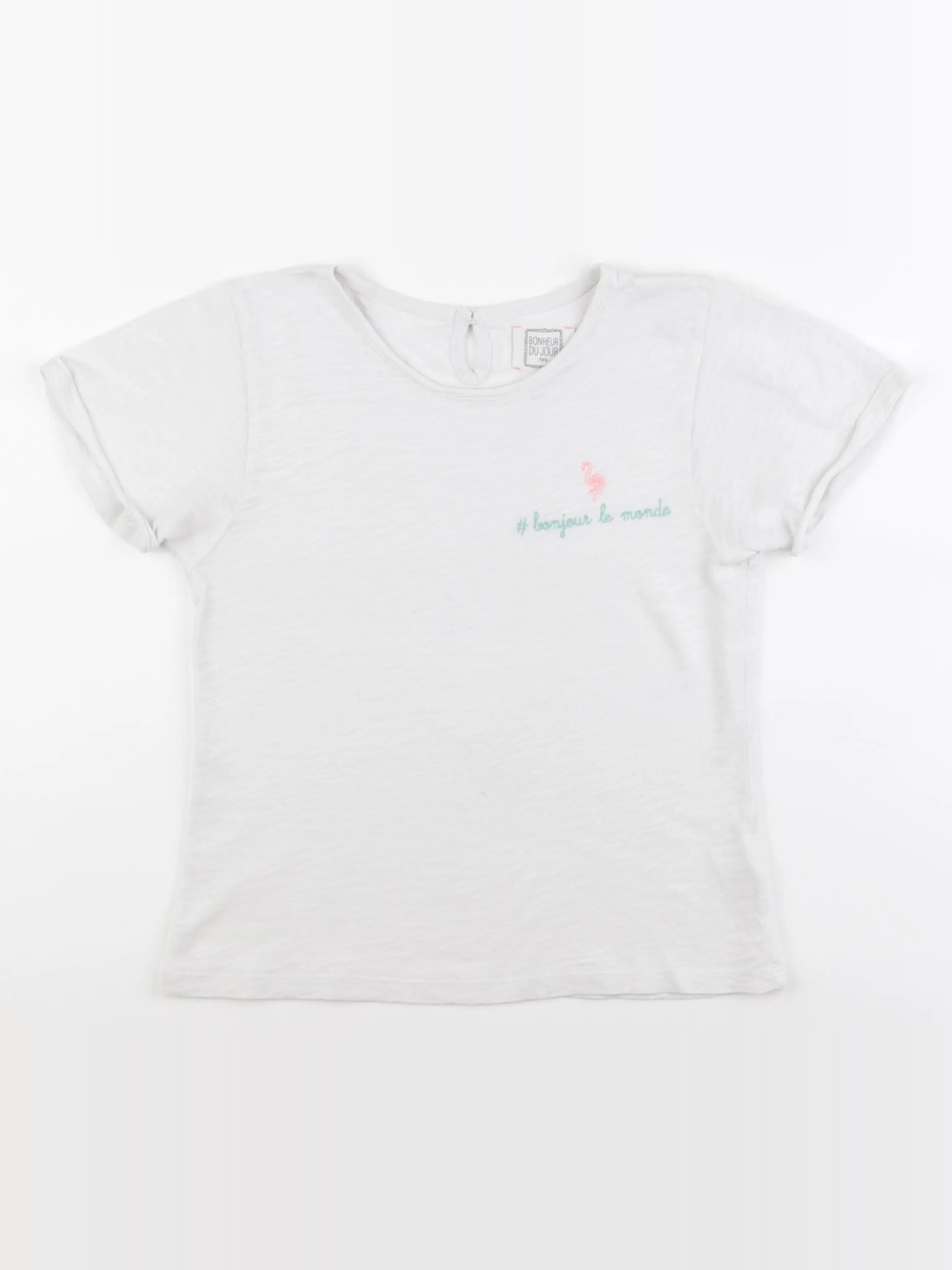 Bonheur du jour - tee-shirt blanc - 8 ans