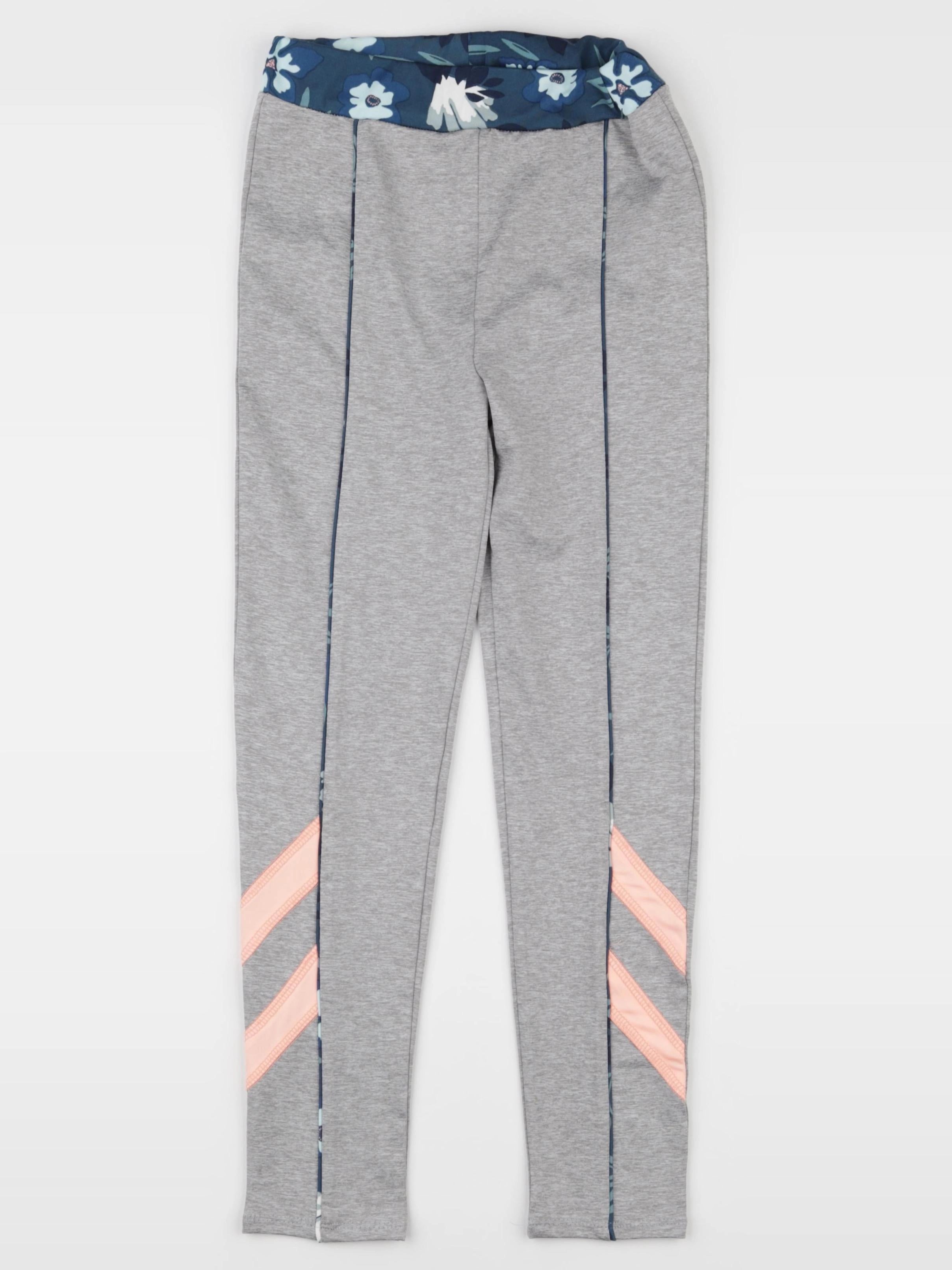 Vertbaudet - legging gris, bleu, rose - 8 ans