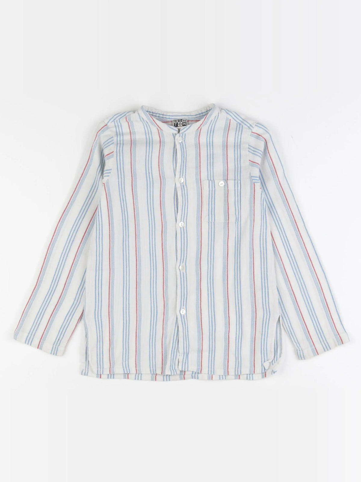Bonton - chemise blanc, bleu - 6 ans