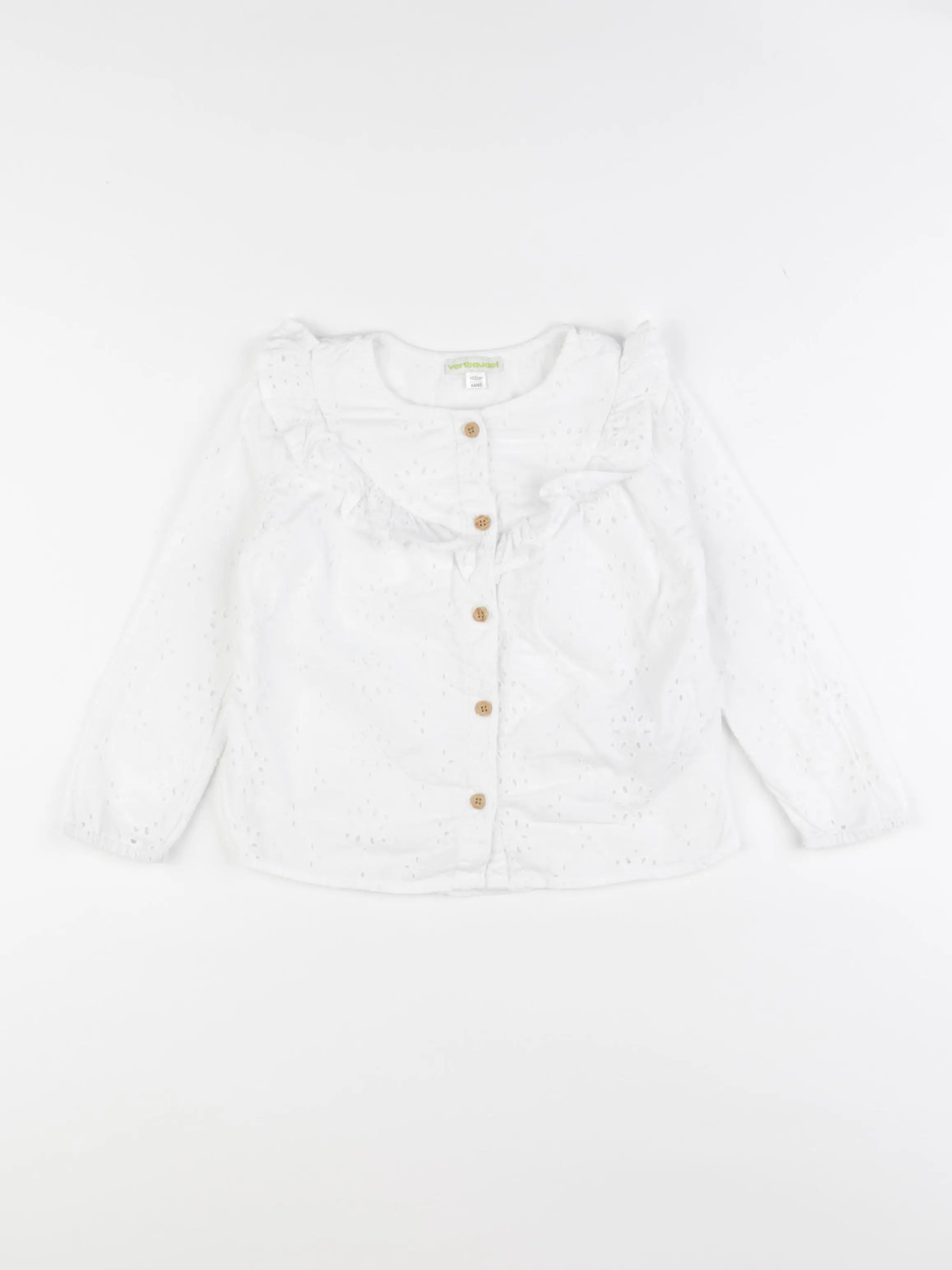 Vertbaudet - chemise blanc - 4 ans