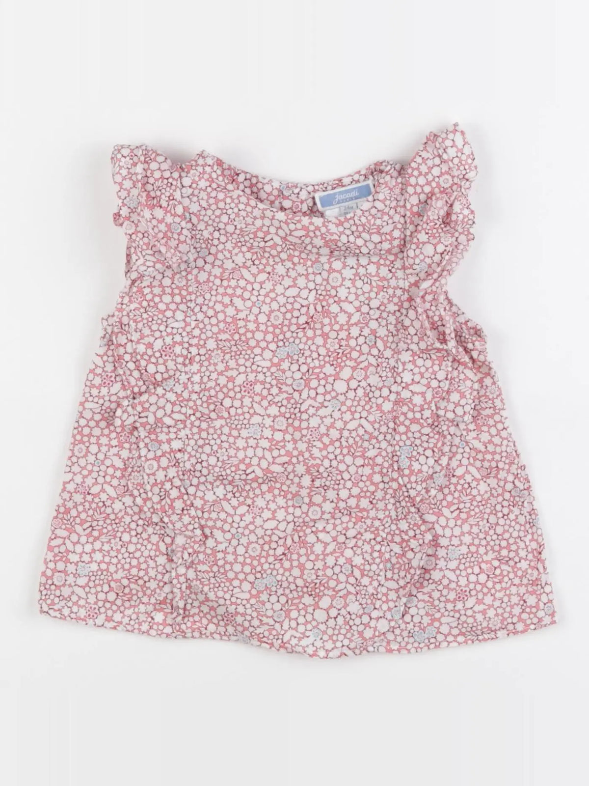 Jacadi - blouse blanc, rose - 24 mois