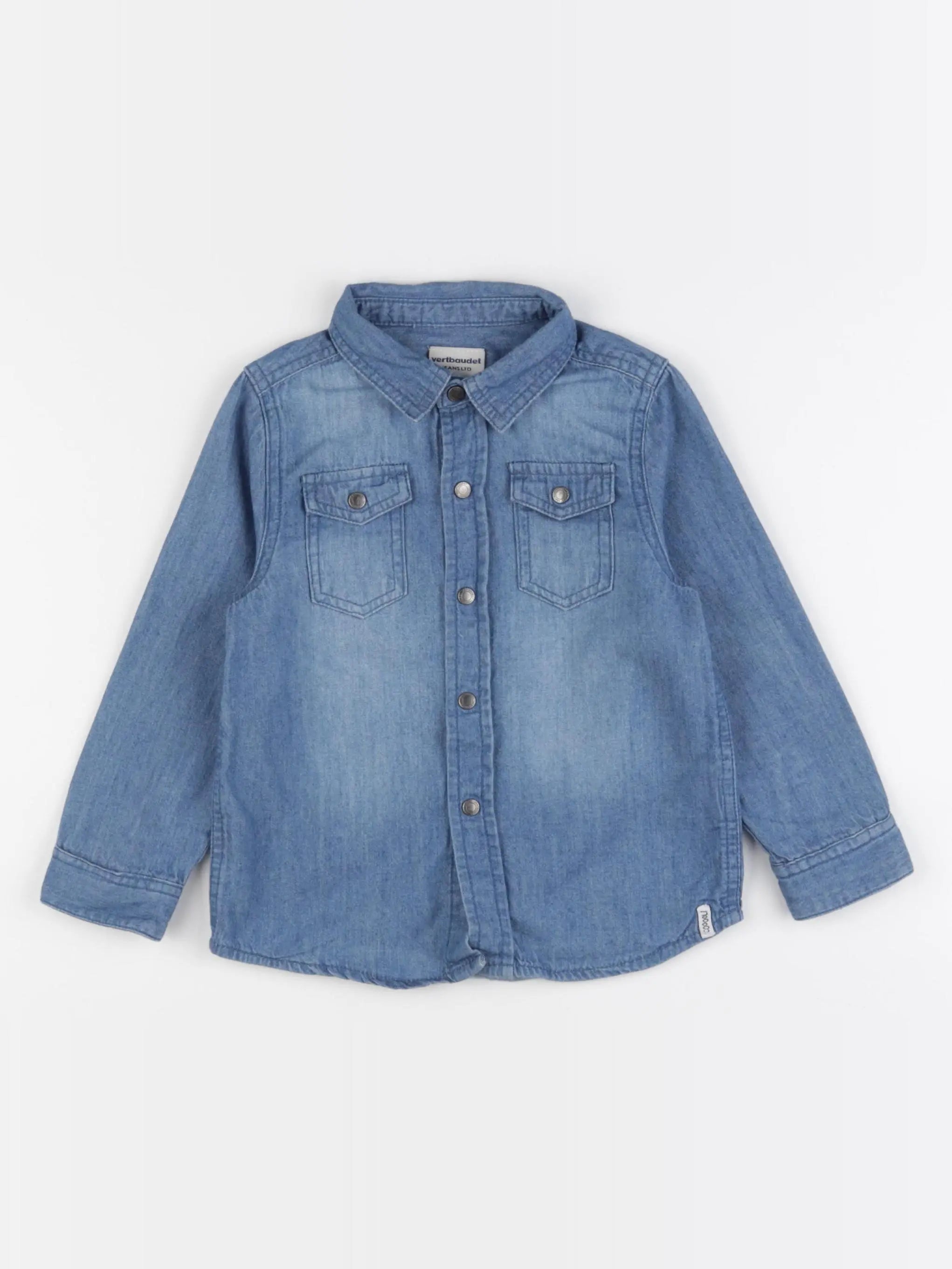 Vertbaudet - chemise bleu - 3 ans