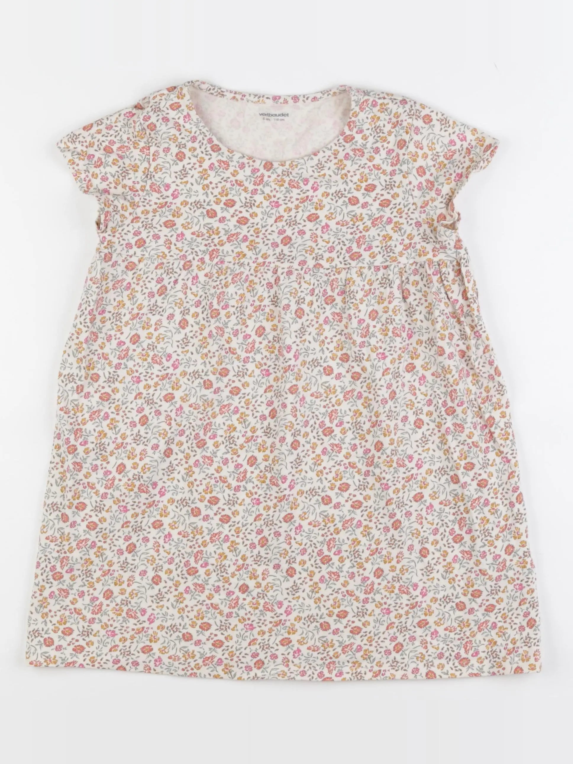 Vertbaudet - robe multicolore - 6 ans