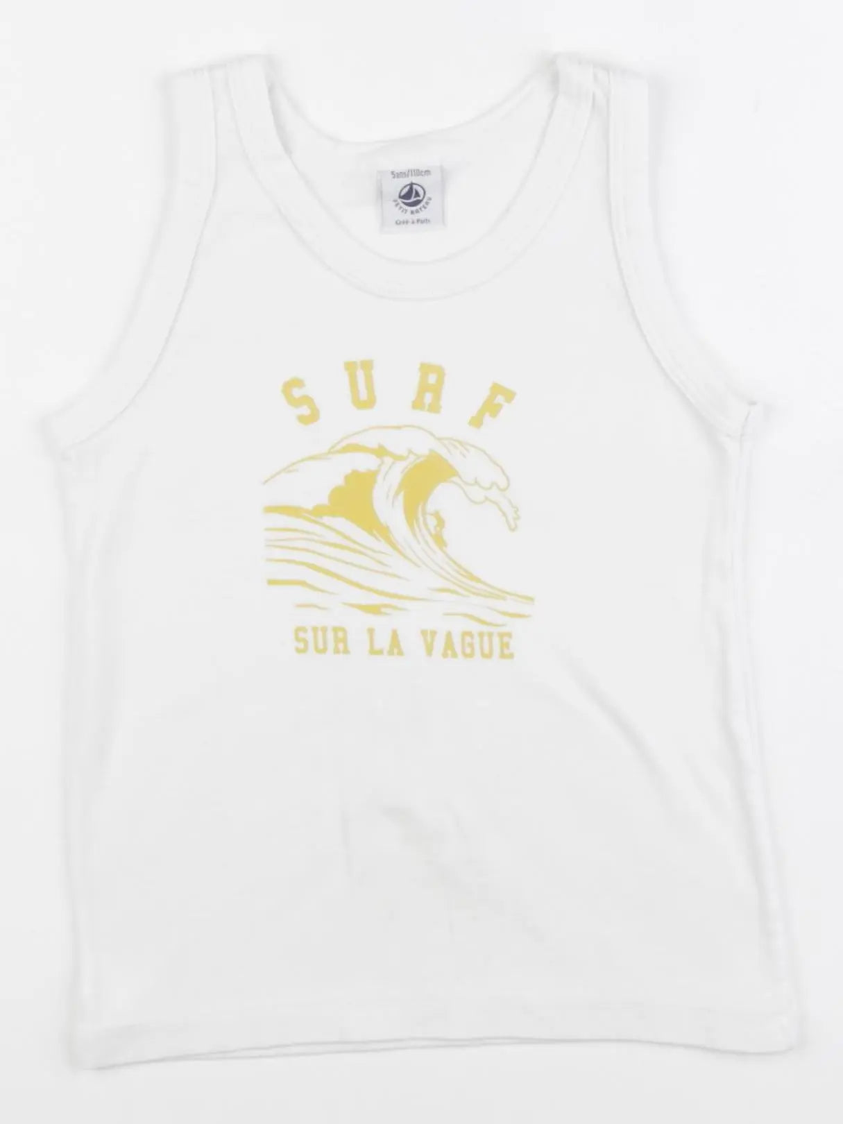 Petit Bateau - débardeur blanc - 5 ans