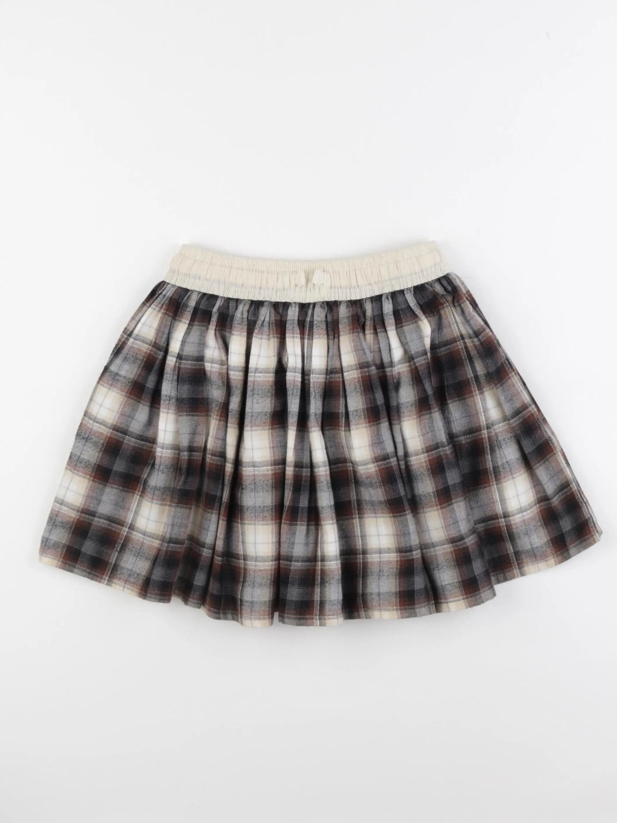 Zara - jupe short marron, beige - 10 ans