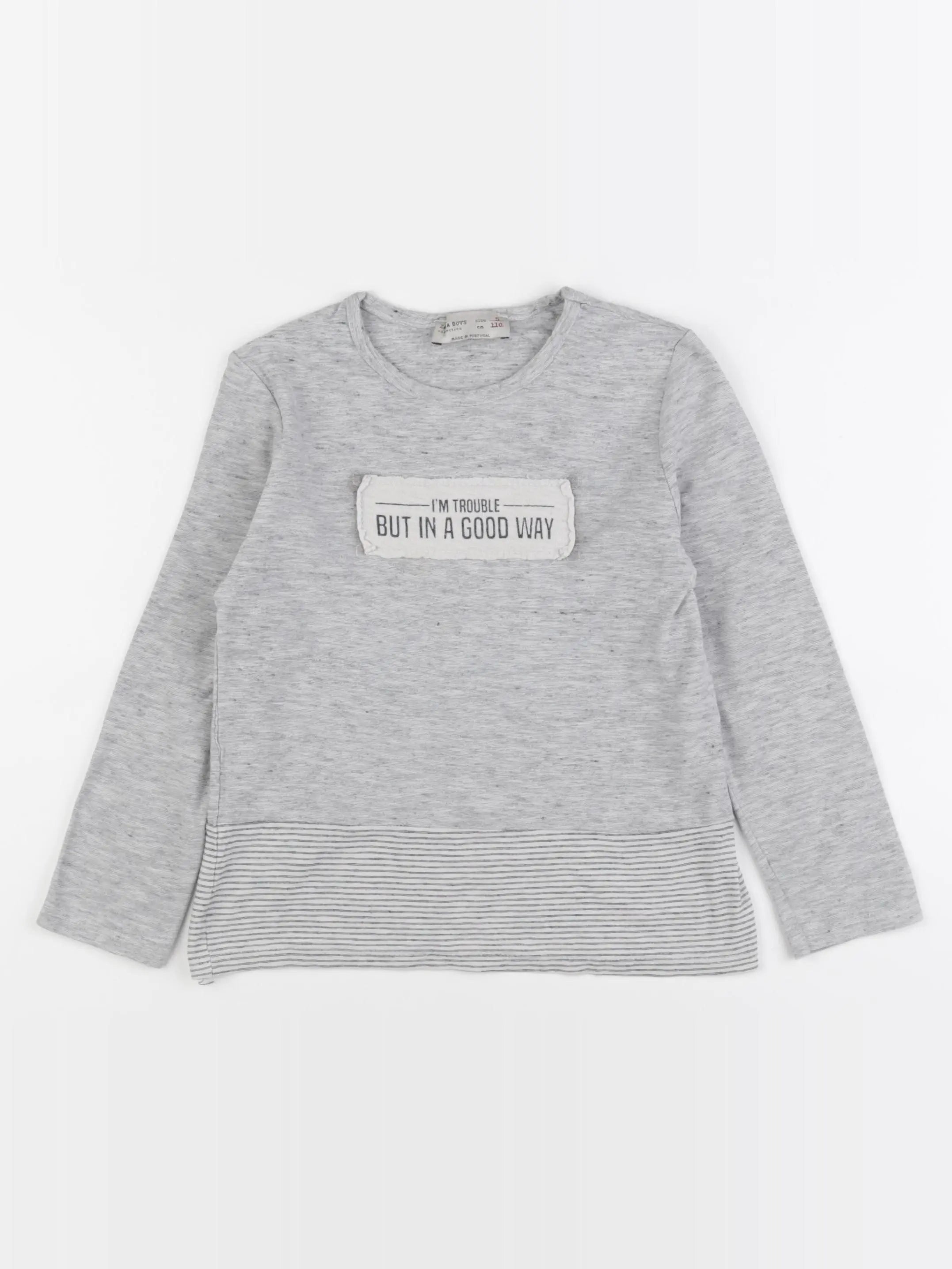 Zara - tee-shirt gris - 5 ans