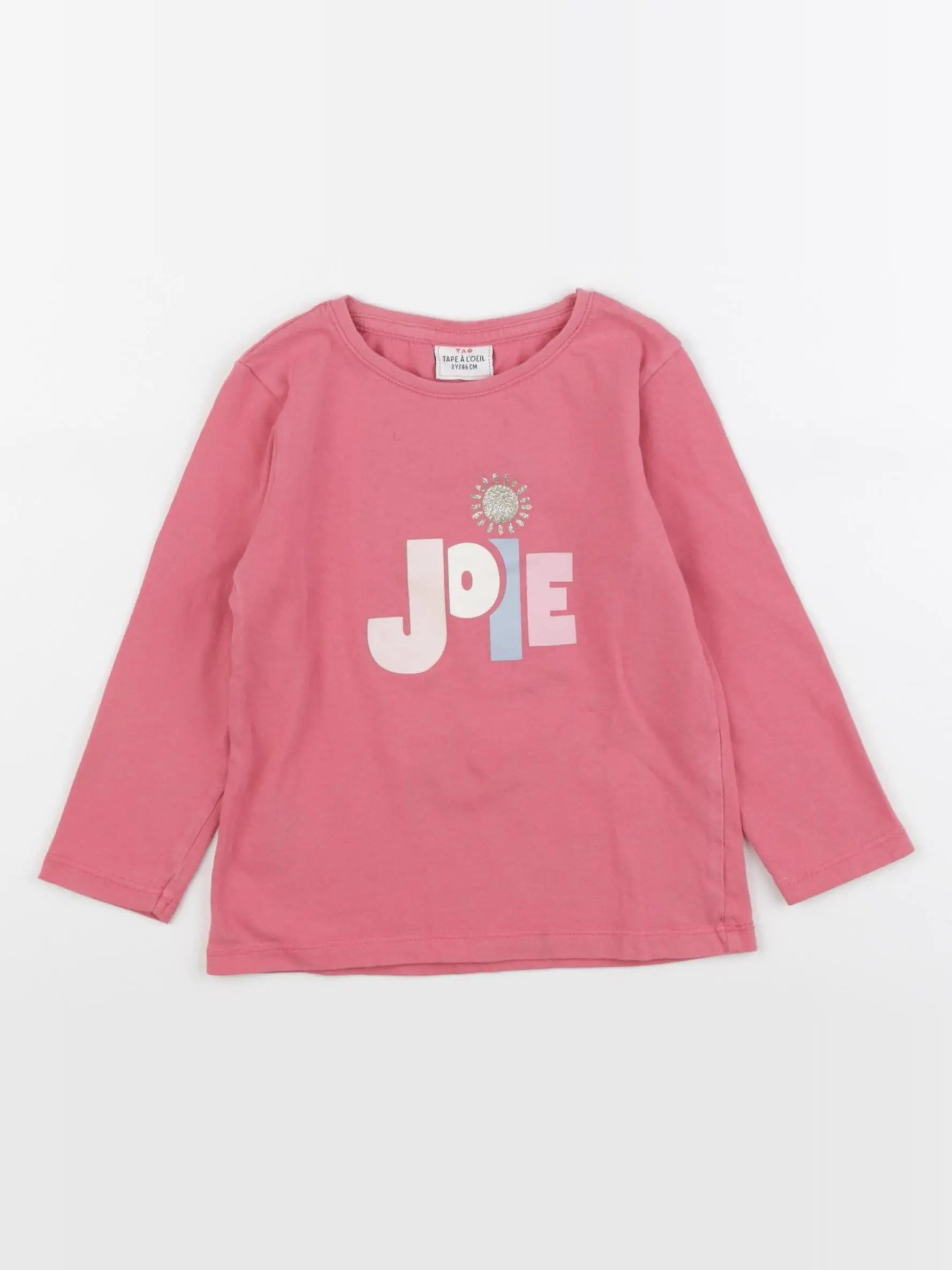 Tape à l'oeil - tee-shirt rose - 2 ans