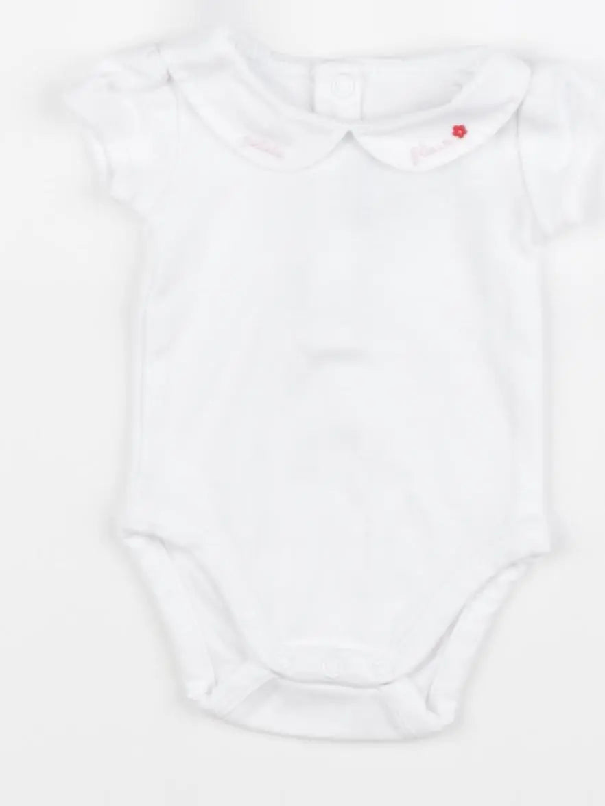 Jacadi - body à col blanc - 1 mois