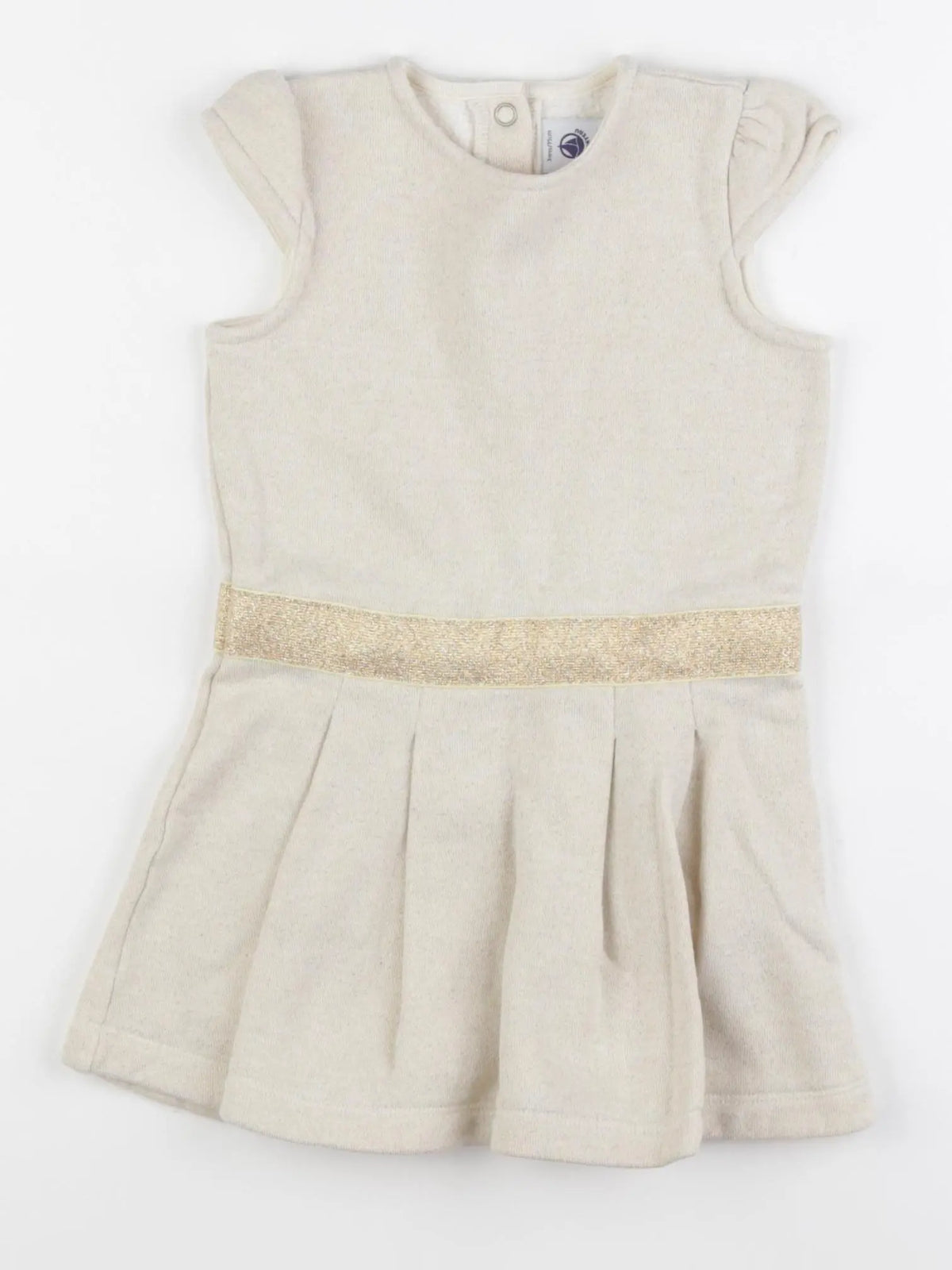 Petit Bateau - robe or - 3 ans