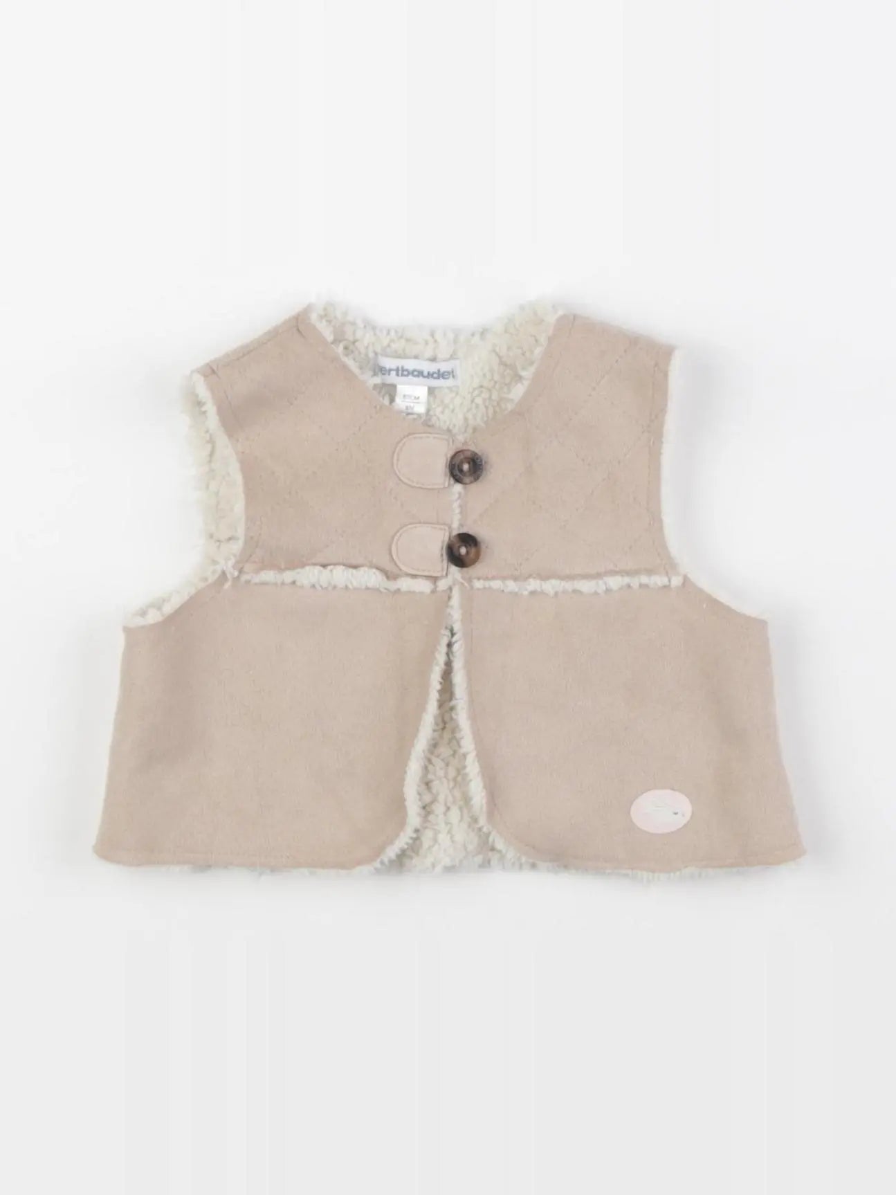 Vertbaudet - gilet gris - 6 mois