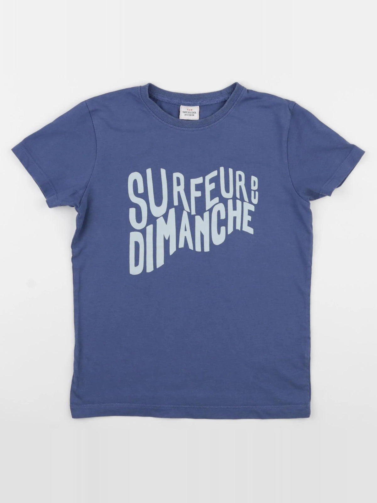 Tape à l'oeil - tee-shirt bleu - 8 ans