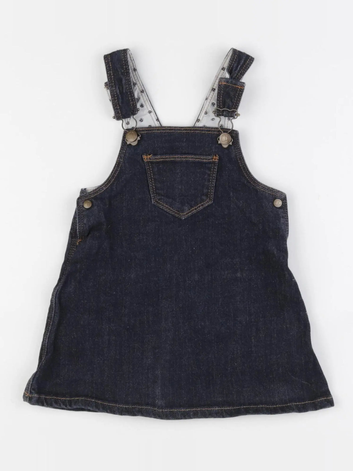Petit Bateau - robe bleu - 12 mois