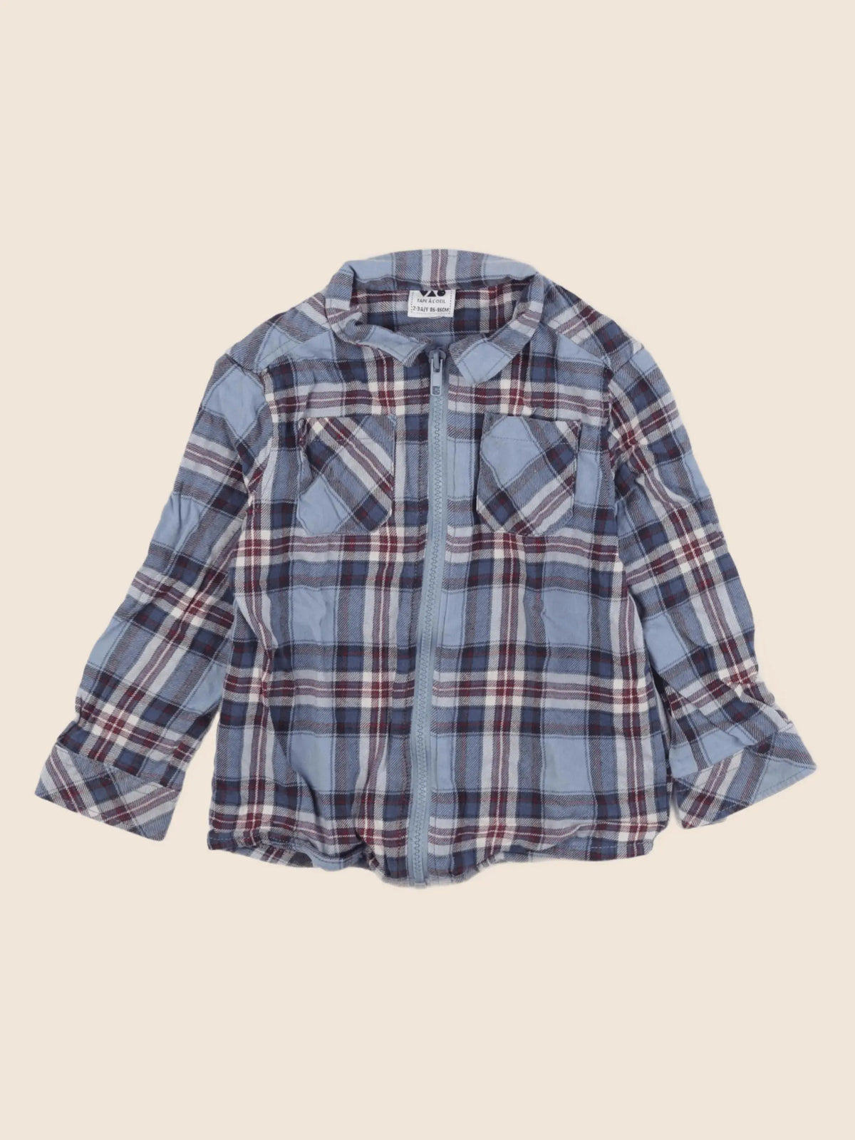 Tape à l'oeil - chemise bleu - 2/3 ans