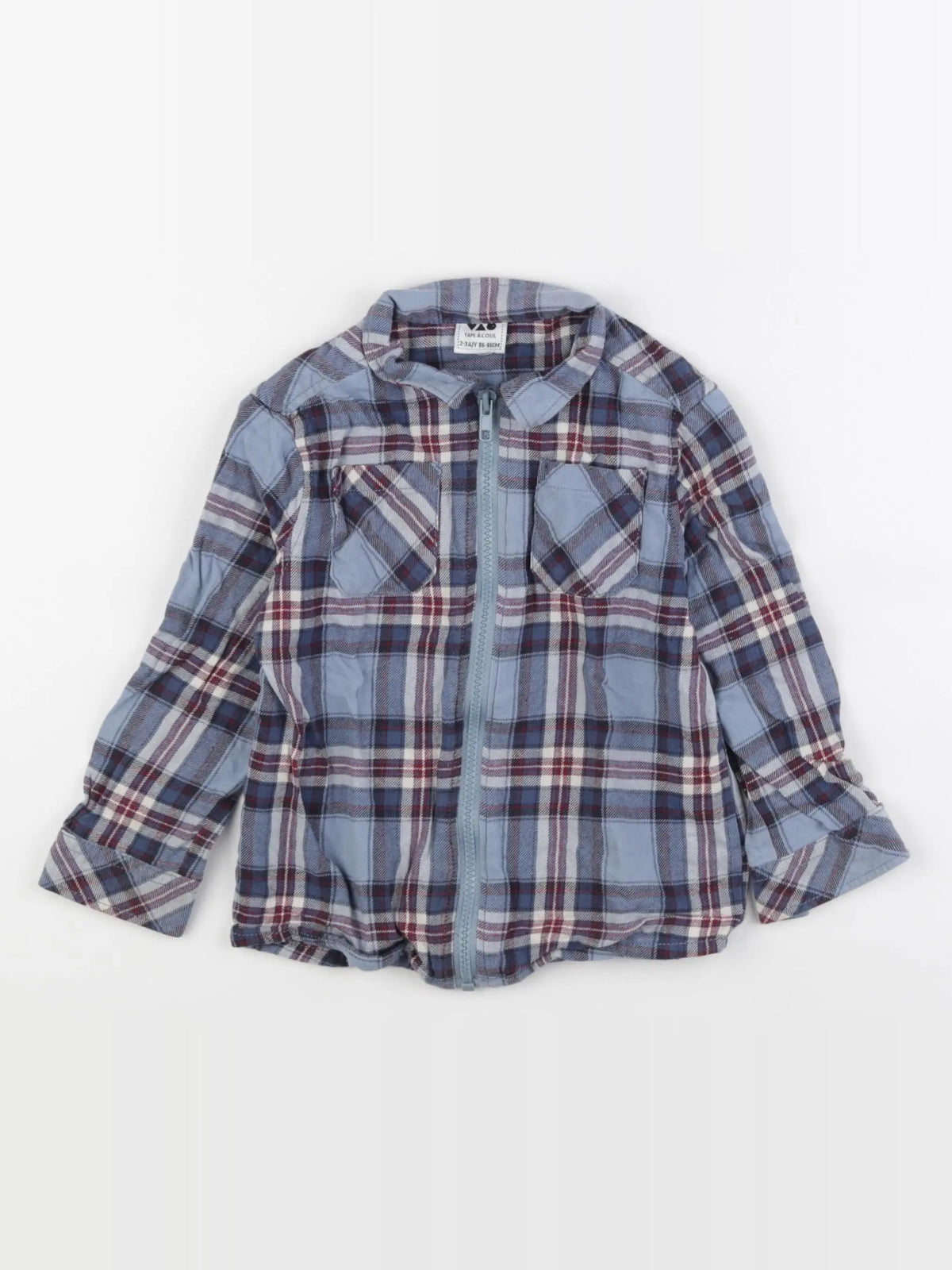 Tape à l'oeil - chemise bleu - 2/3 ans