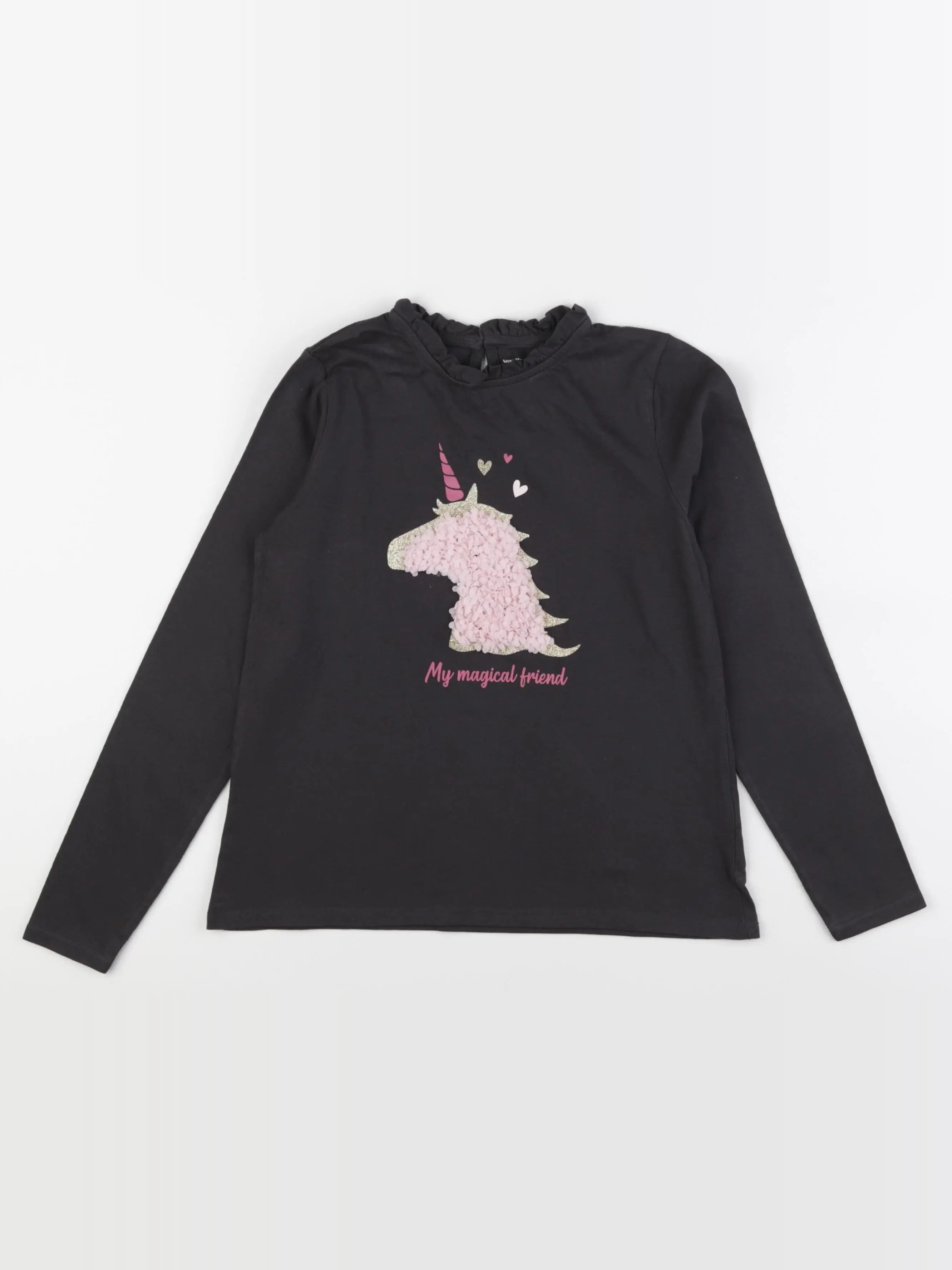 Vertbaudet - tee-shirt gris - 10 ans