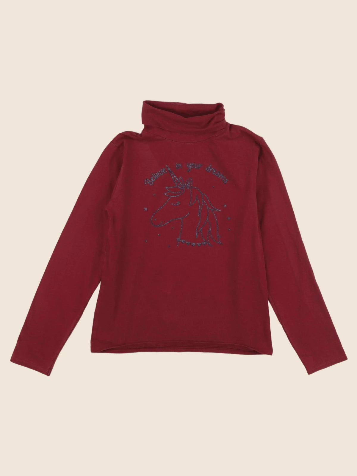 Vertbaudet - sous-pull rouge - 10 ans