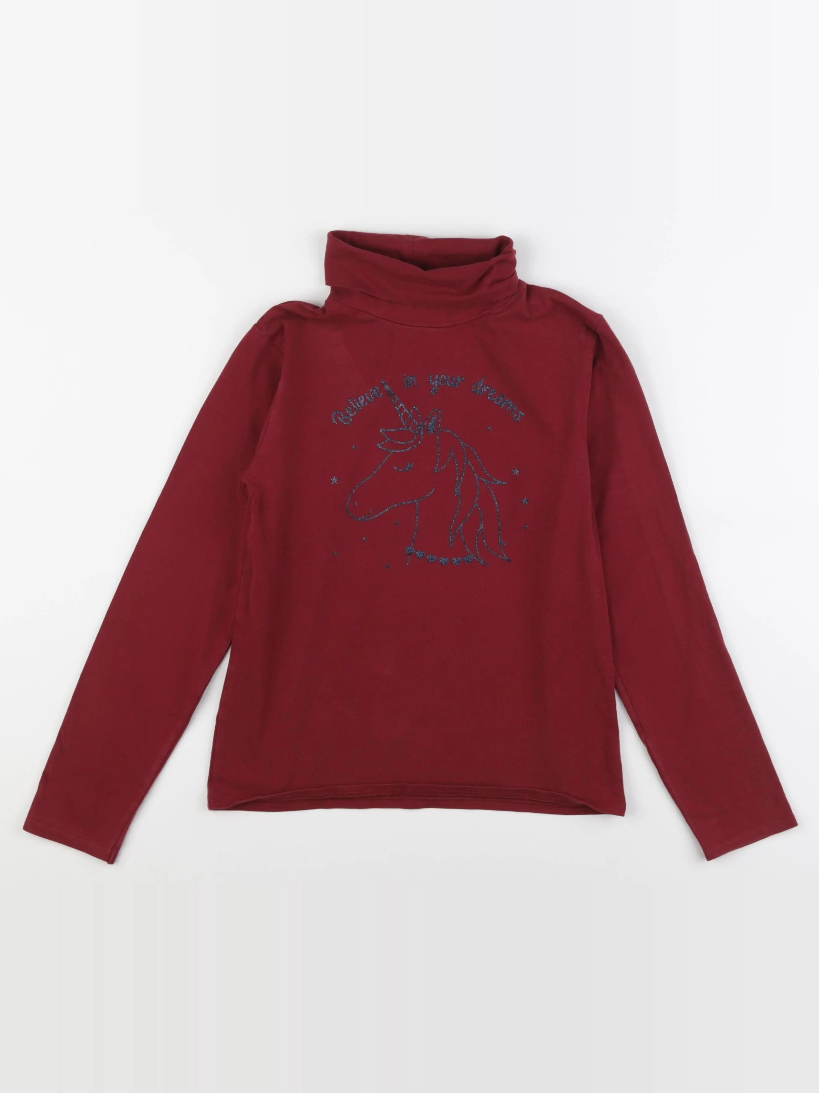 Vertbaudet - sous-pull rouge - 10 ans