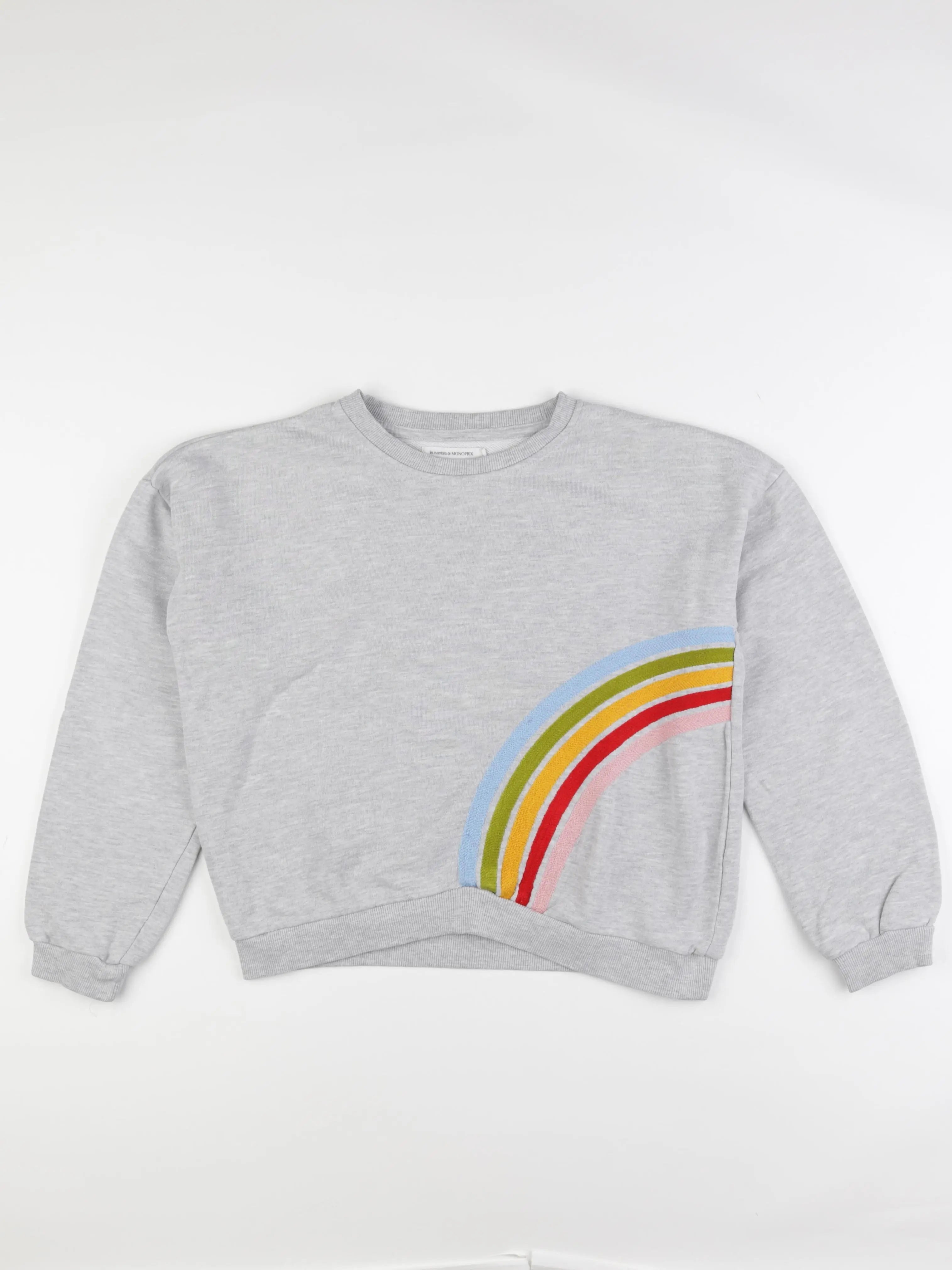 Monoprix - sweat gris - 14 ans