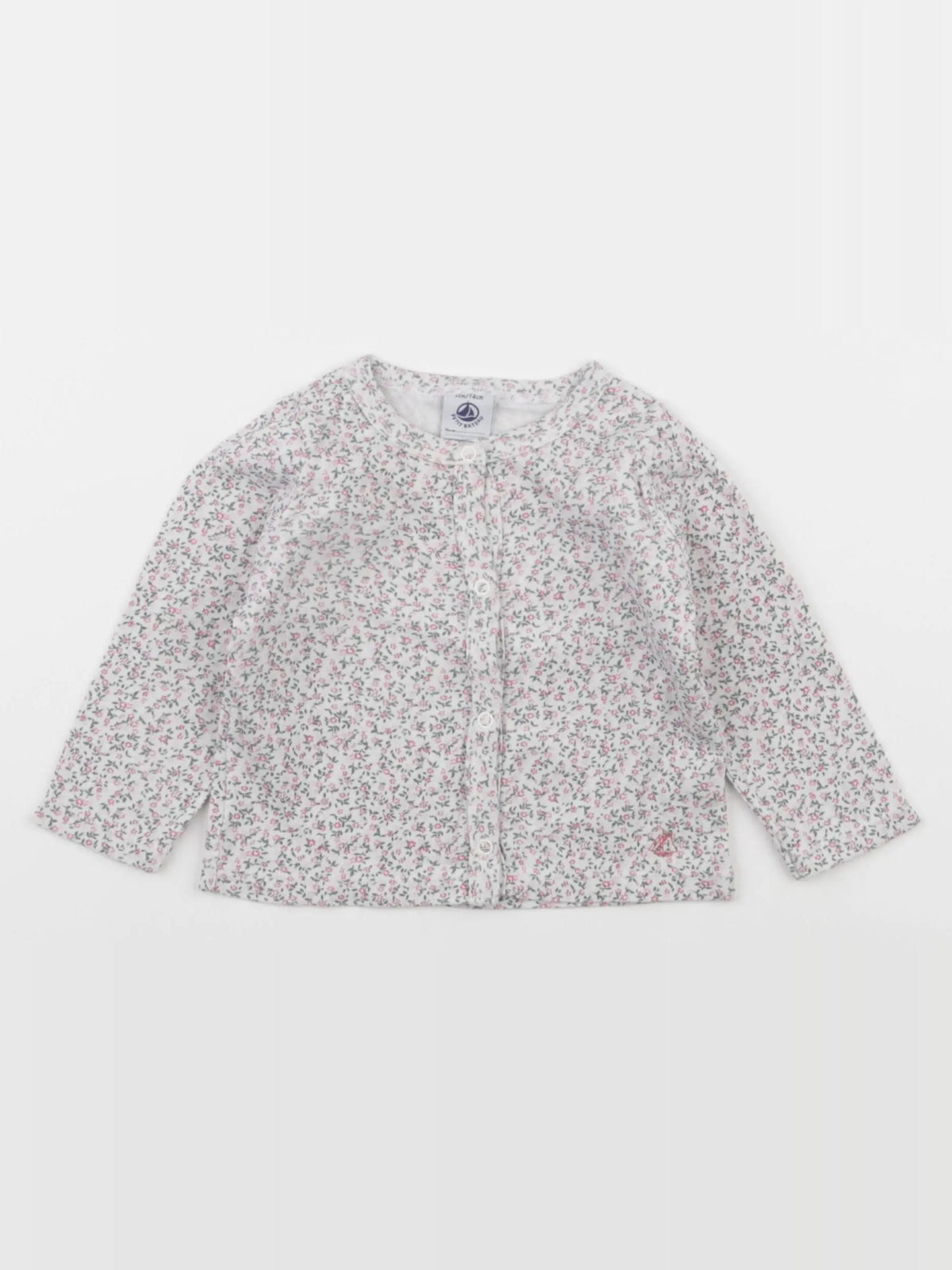 Petit Bateau - tee-shirt blanc - 12 mois
